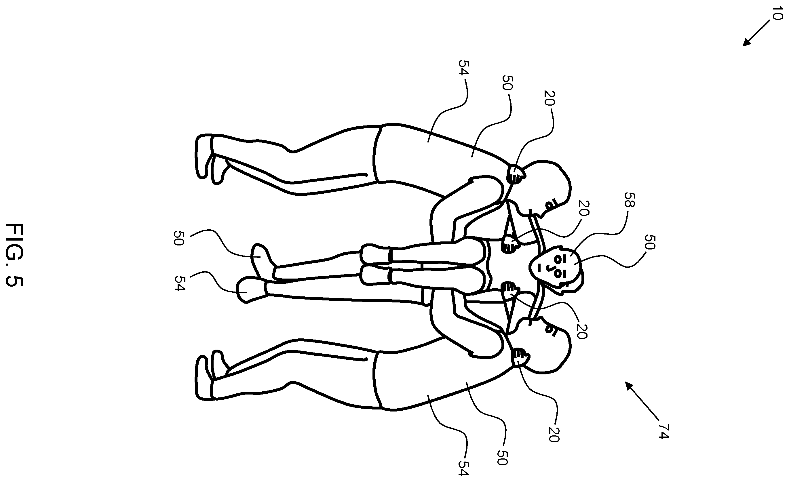 Patent US12508492 Figure 5 – Cheerleading training system