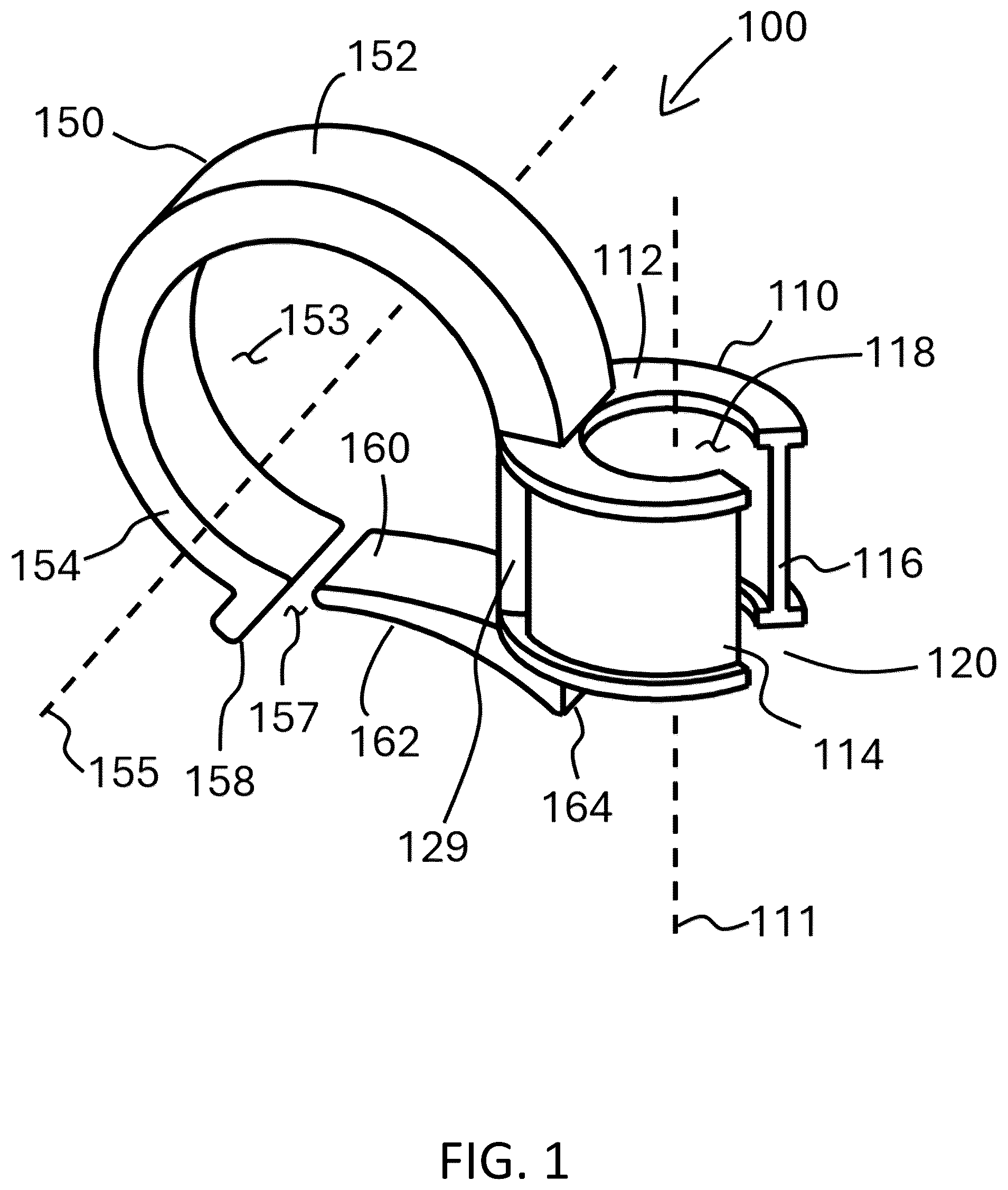 Patent US12508495 — Ski pole hook — Figure 1