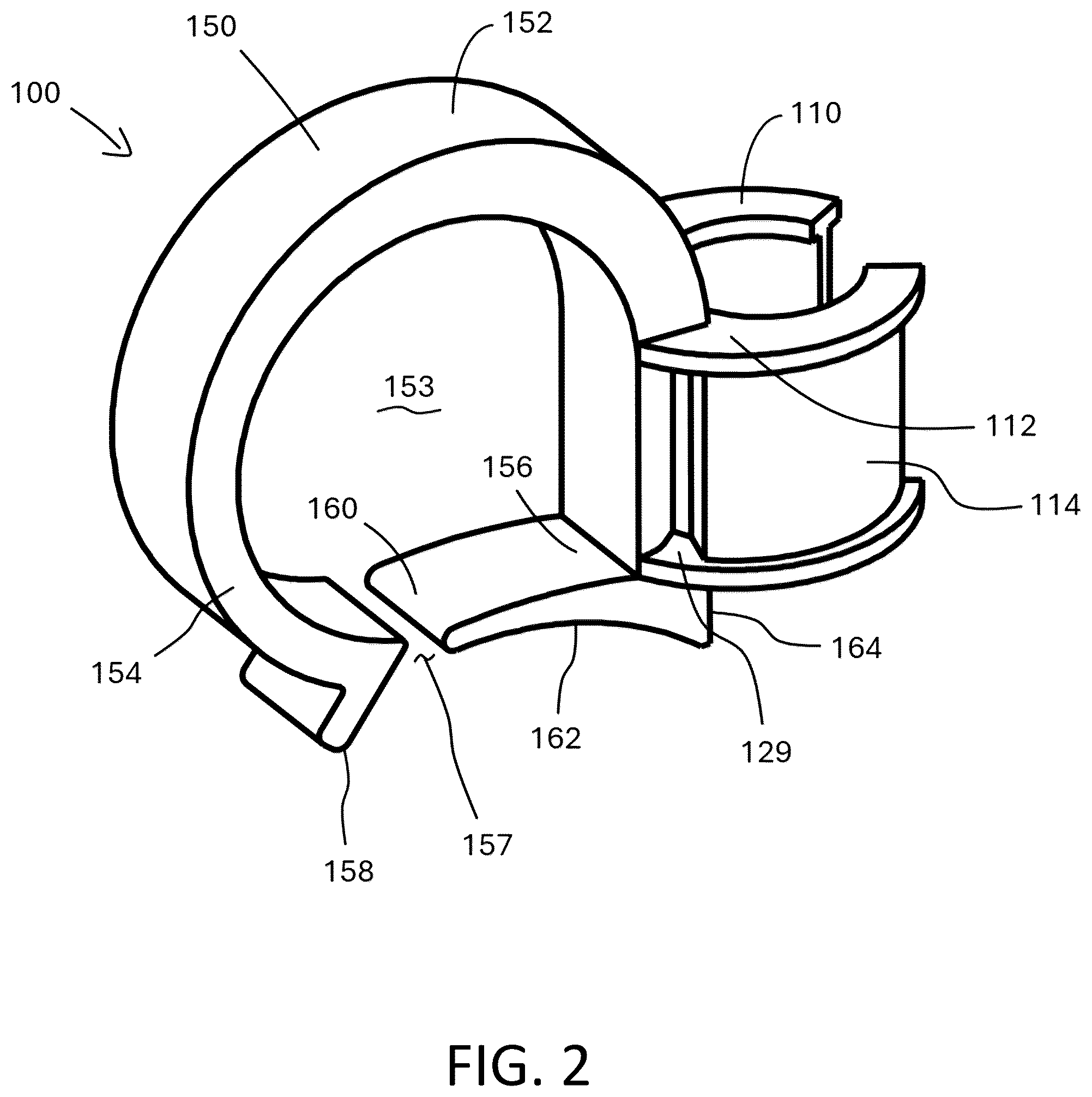 Patent US12508495 Figure 2 – Ski pole hook