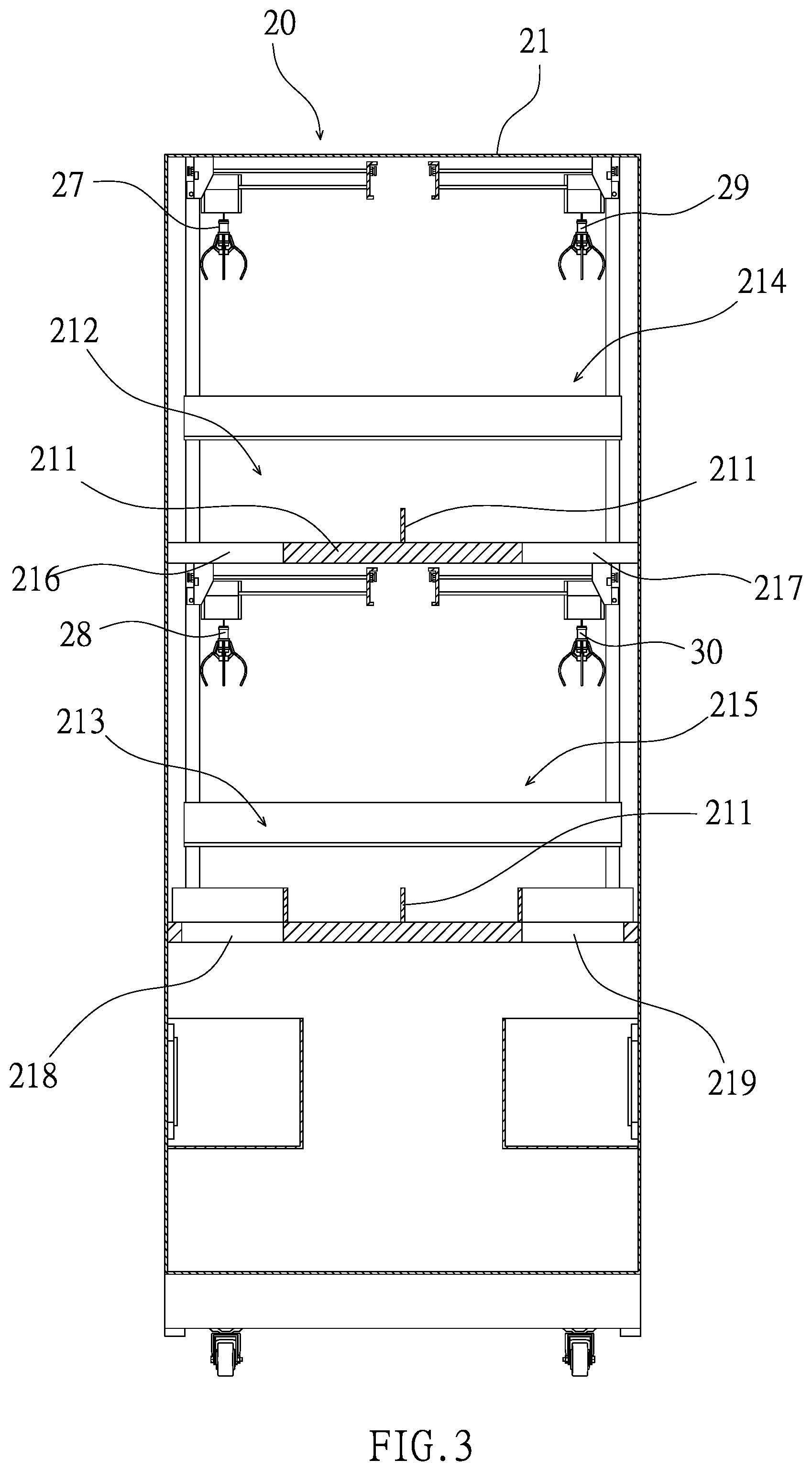 Patent US12508500 Figure 3 – Multi-player claw machine