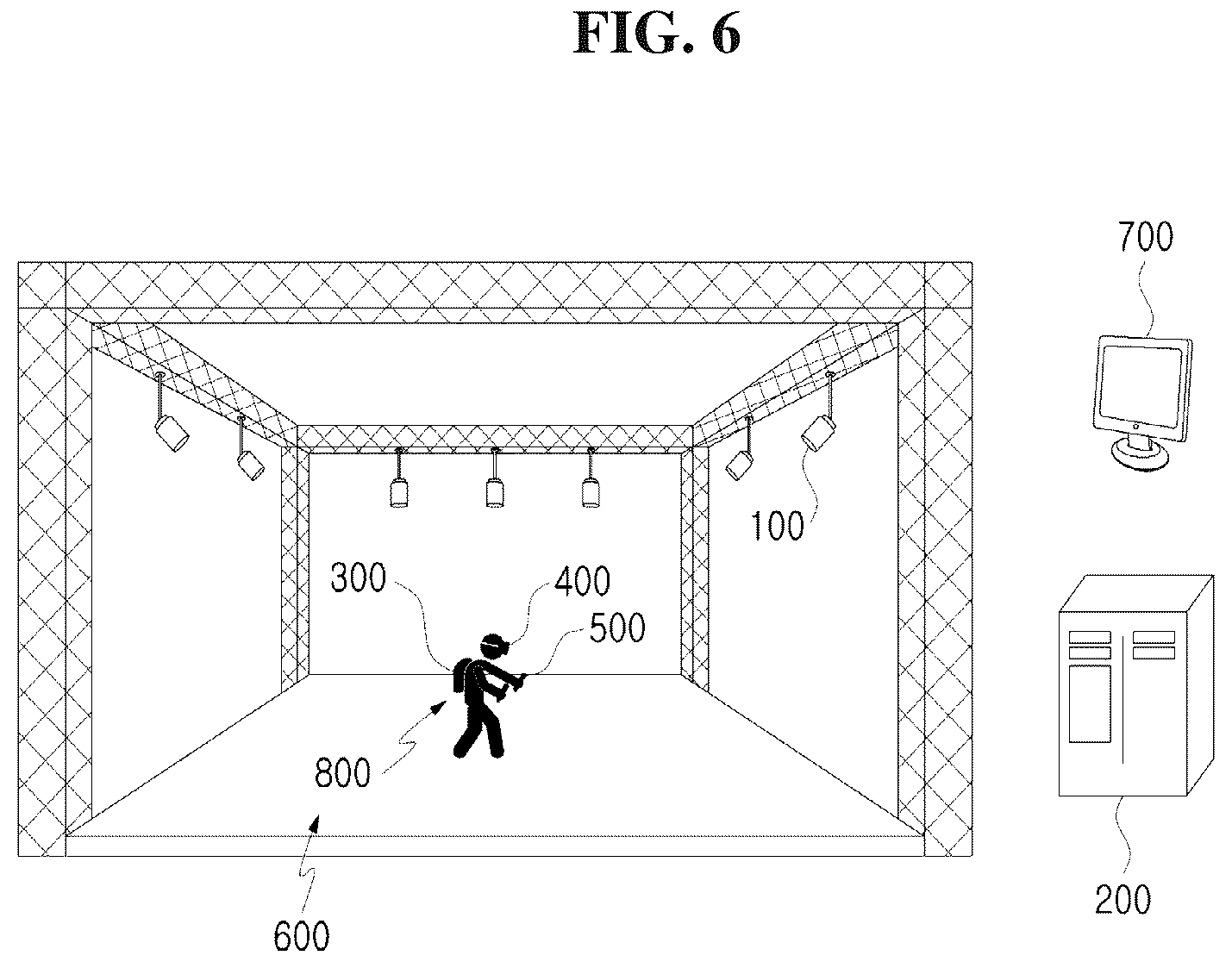 Patent US12508501 Figure 6 – Virtual reality control system