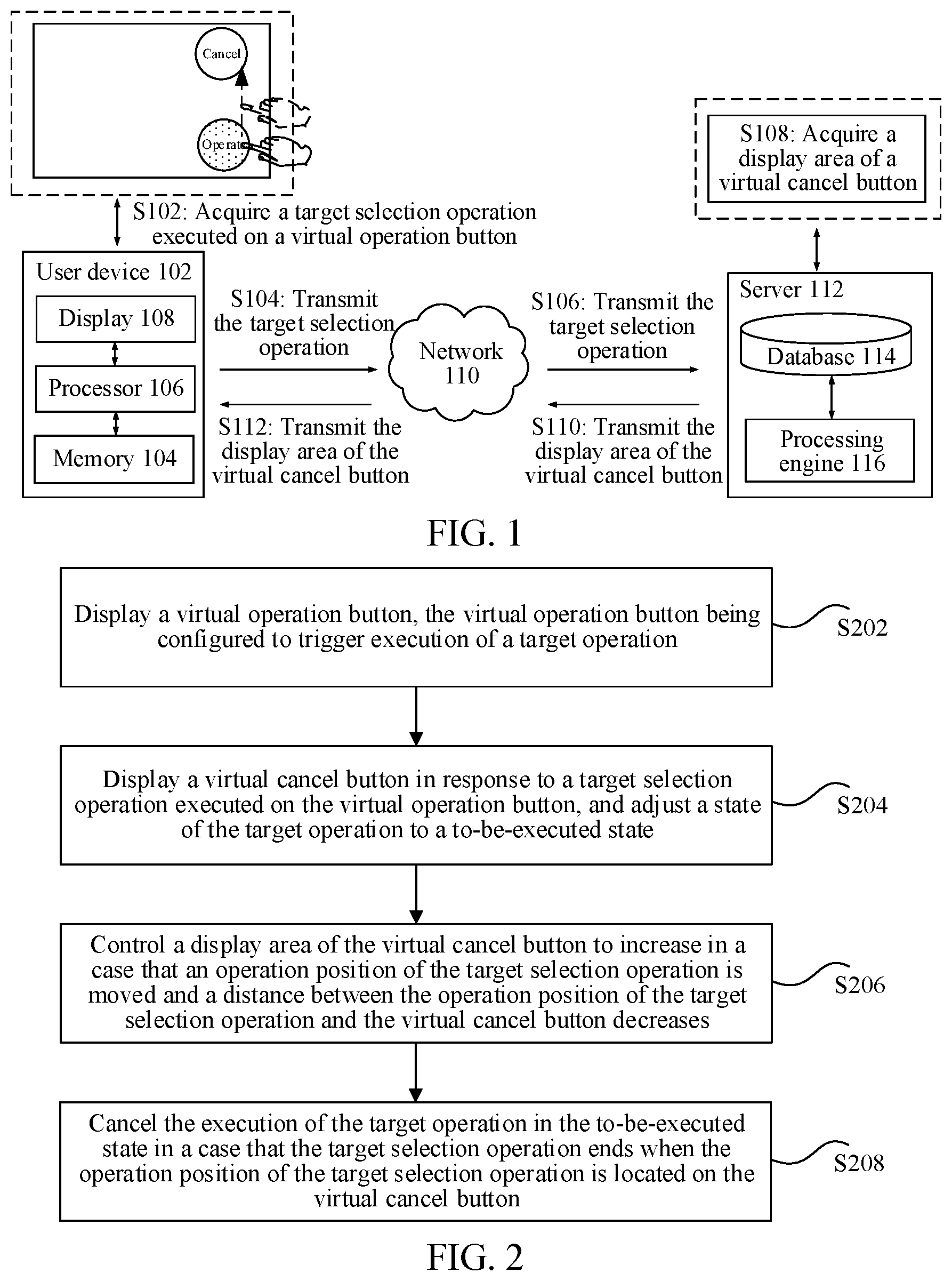 Patent US12508504 Figure 1 – Operation control method and apparatus, storage medium, and electronic device
