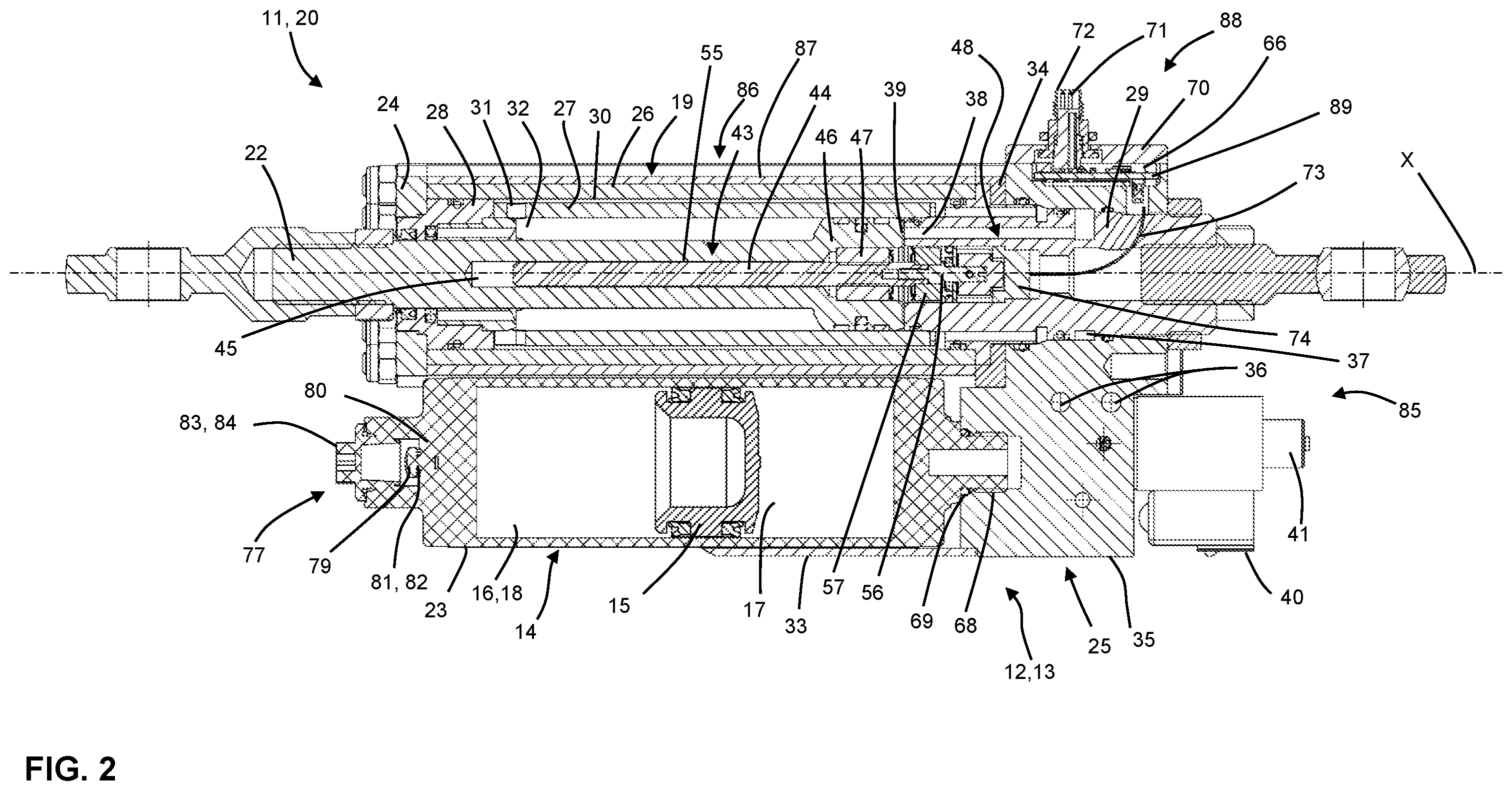 Patent US12508516 Figure 2 – Locking unit for a passenger restraint device, amusement ride passenger unit comprising a passenger restraint device and a locking unit, and method for functional testing of a locking unit