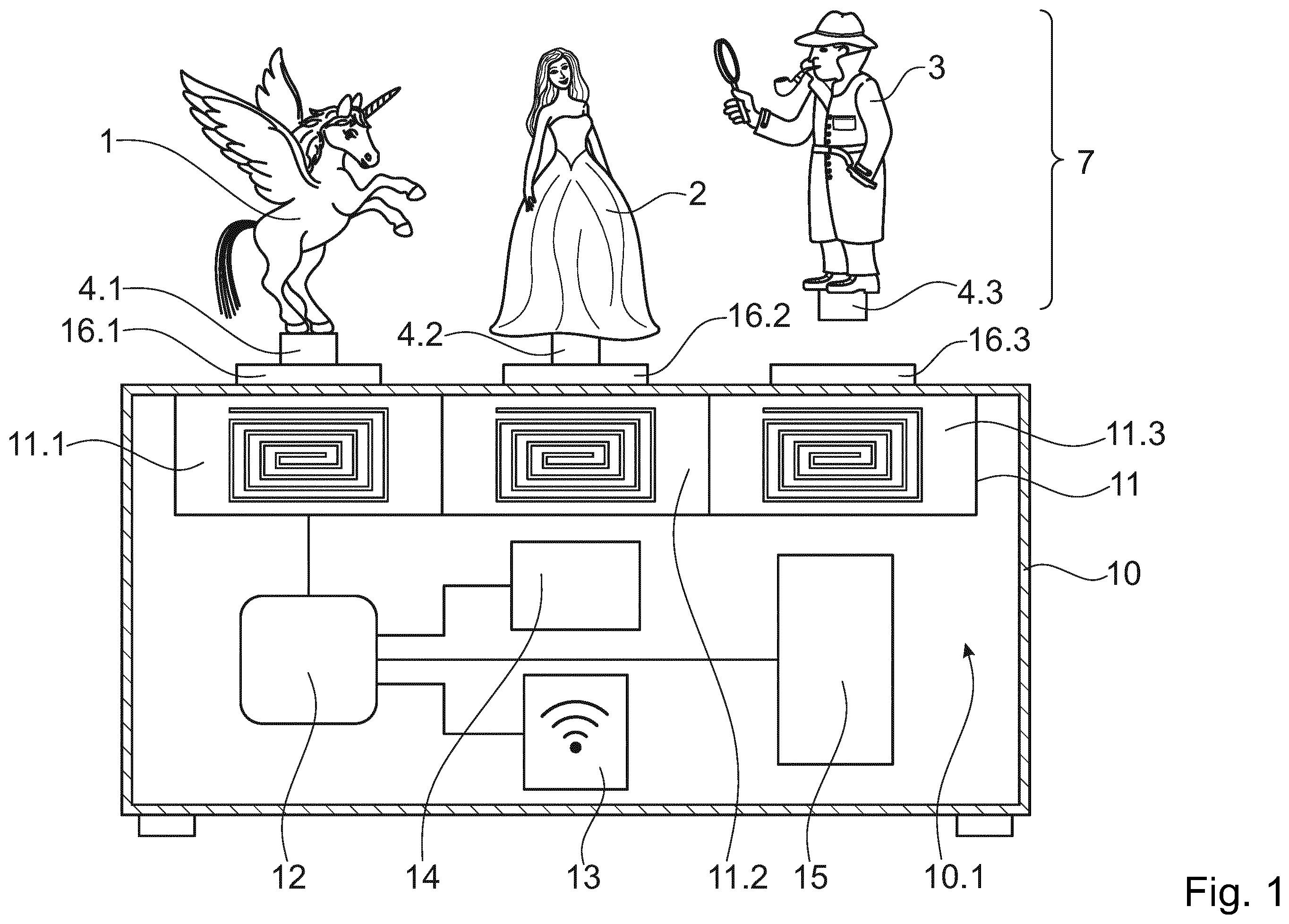 Patent US12508517 Figure 1 – Interactive toy-set for playing digital media