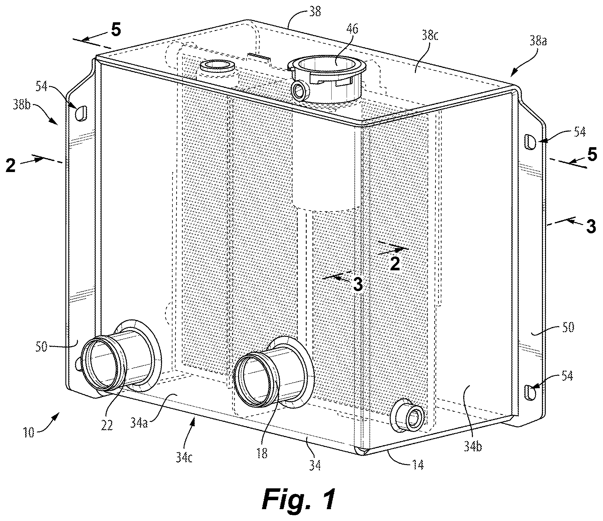 Patent US12508522 Figure 1 – Deaeration tank