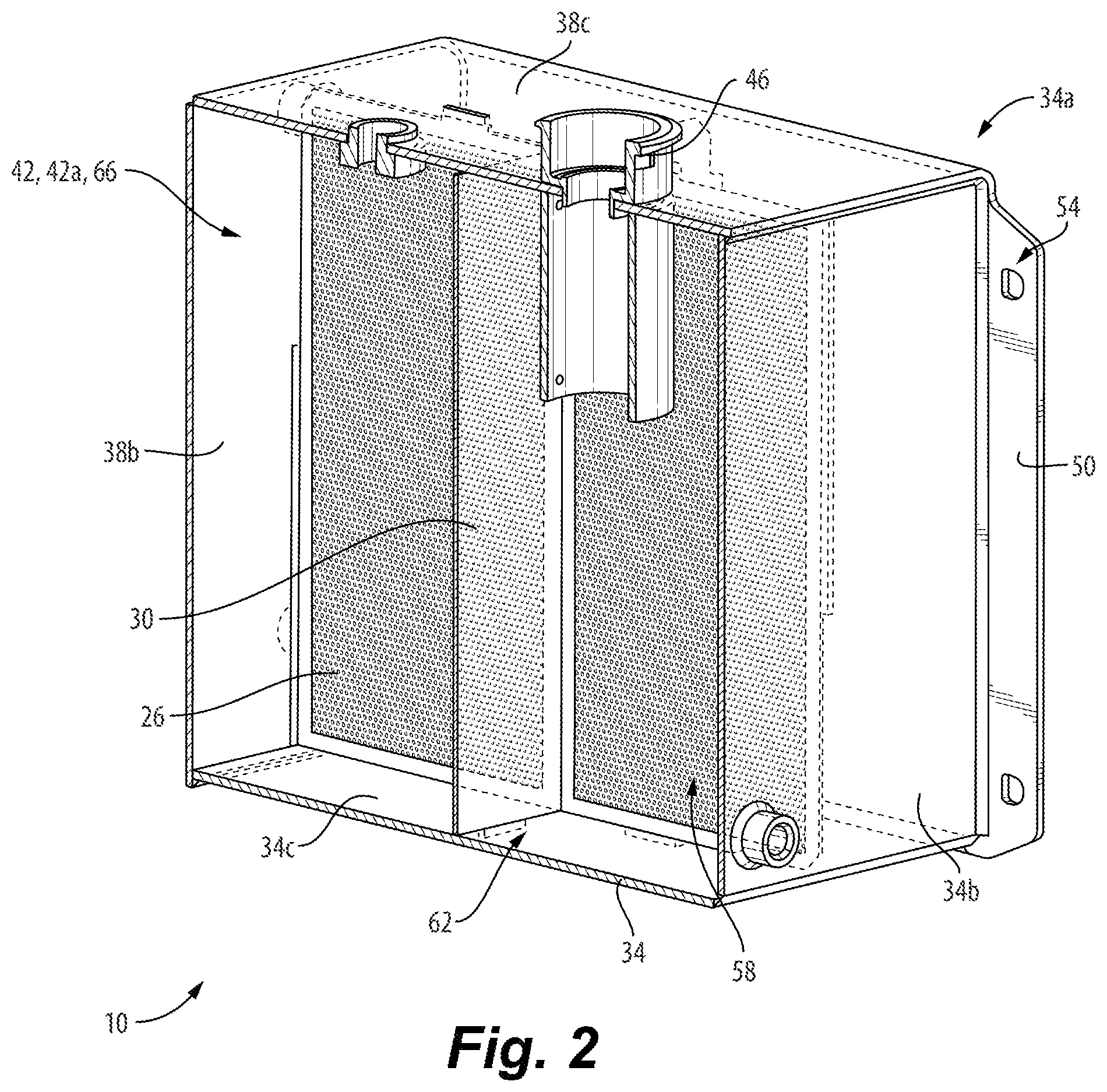 Patent US12508522 Figure 2 – Deaeration tank