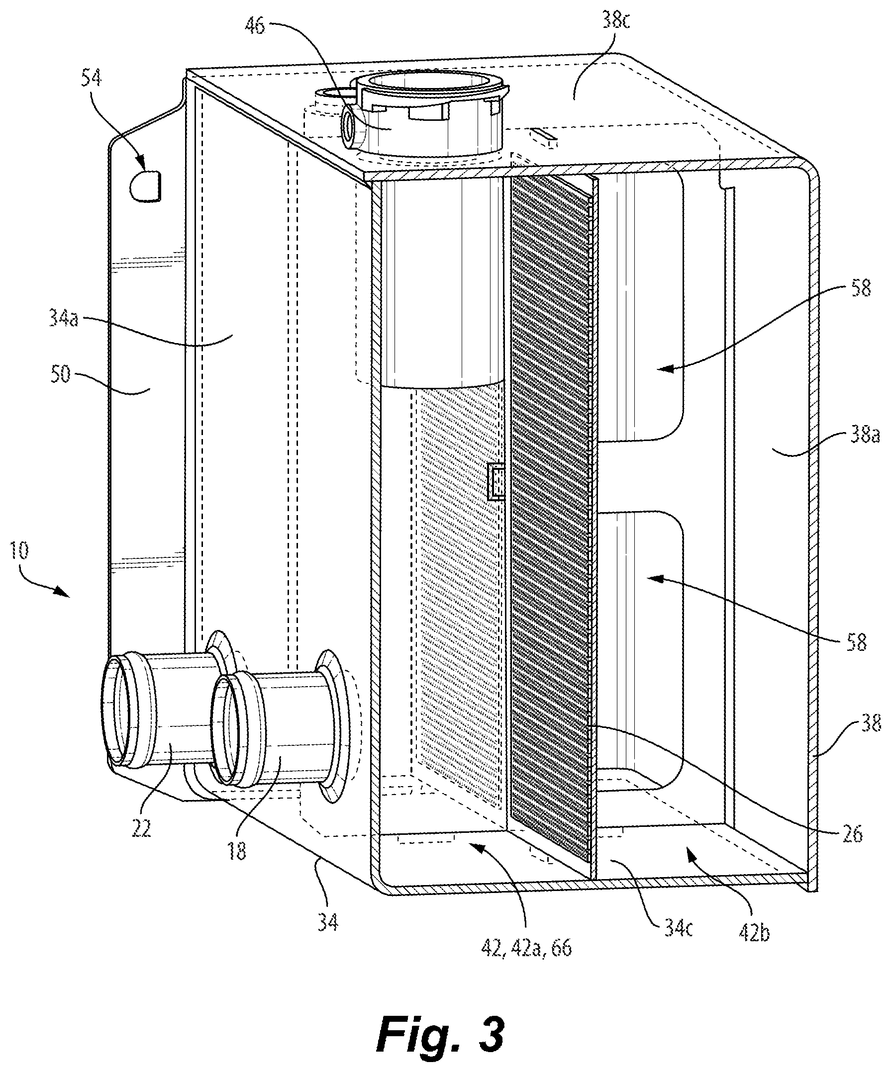 Patent US12508522 Figure 3 – Deaeration tank