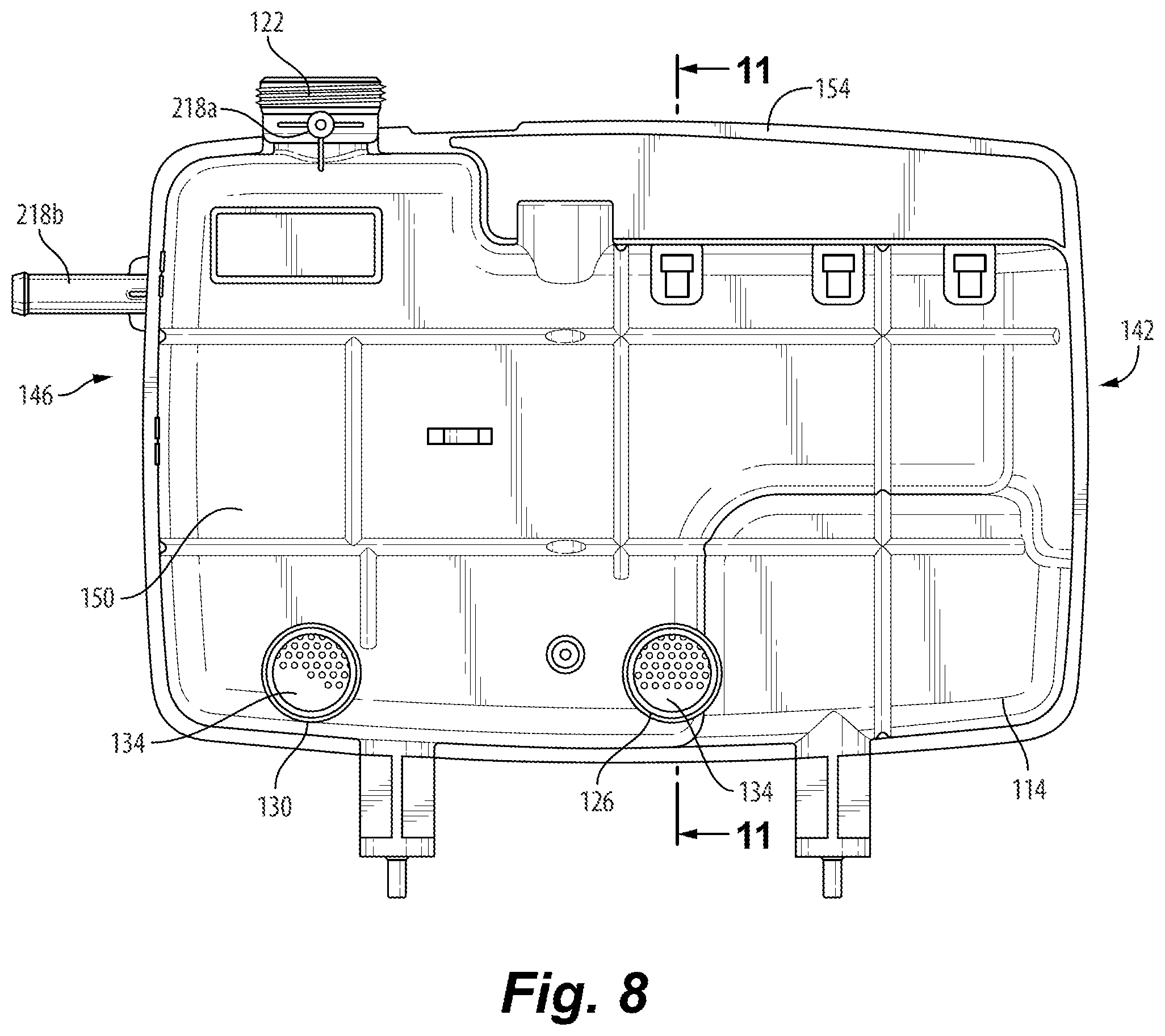 Patent US12508522 Figure 8 – Deaeration tank