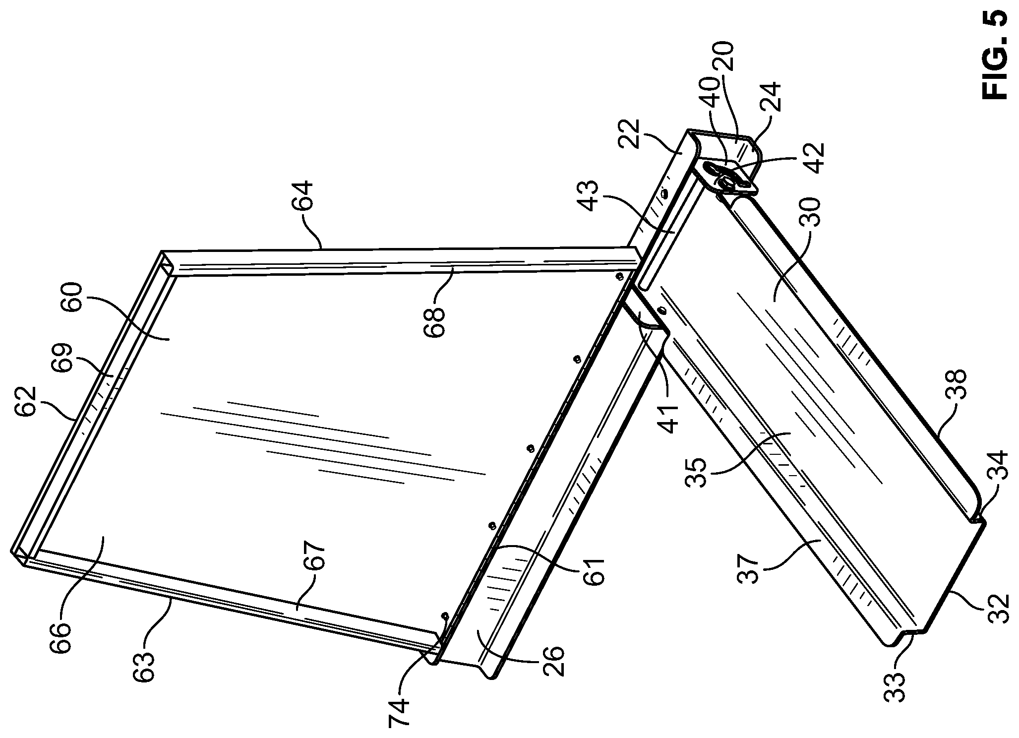 Patent US12508523 Figure 5 – Launder cover system