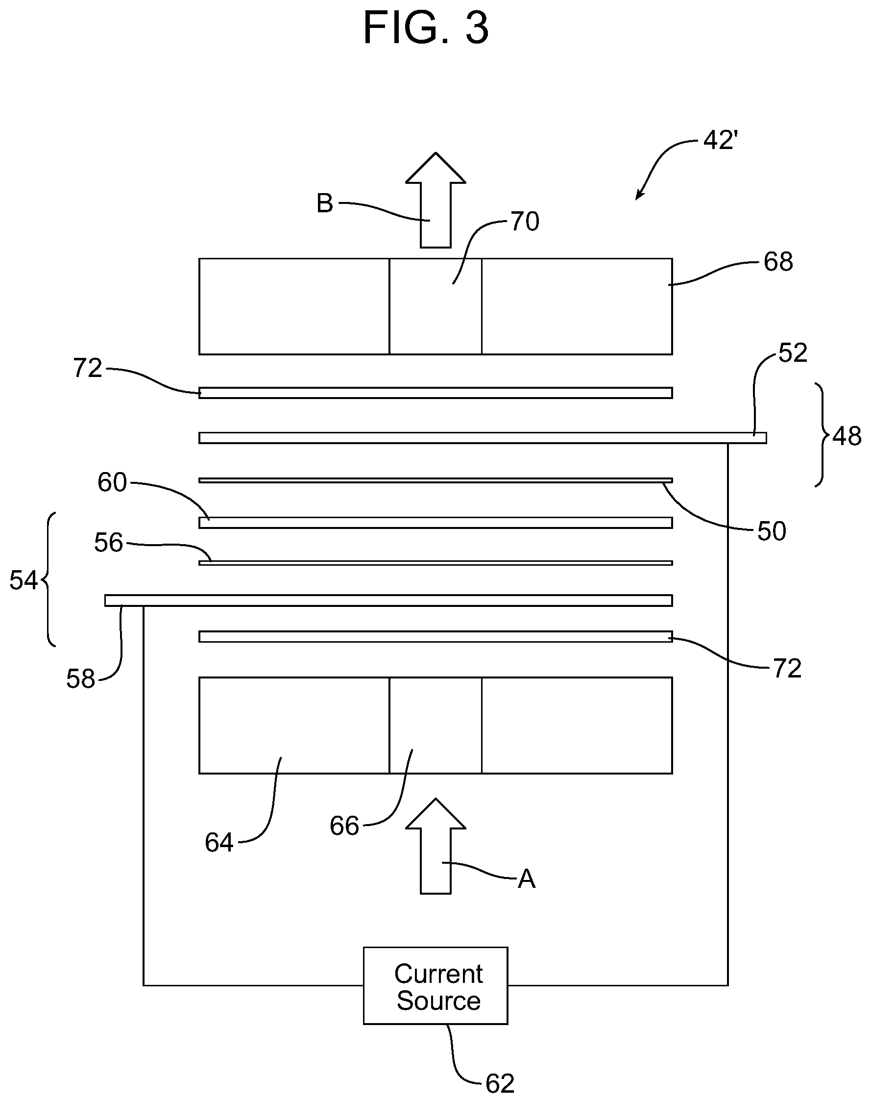 Patent US12508540 Figure 3 – Electrochemical cell, method and apparatus for capturing carbon dioxide from flue gas and decomposing nitrosamine compounds