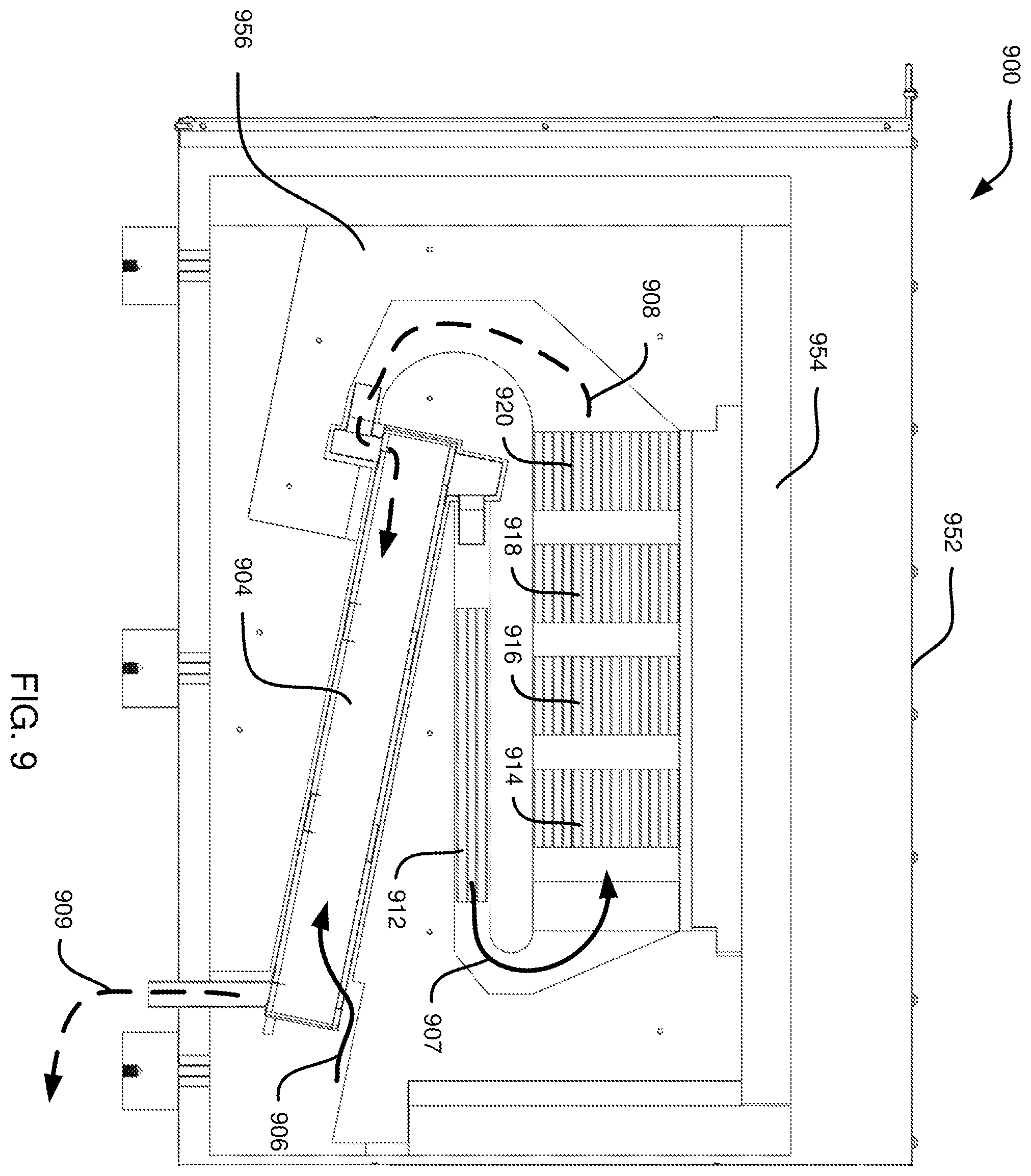 Patent US12508541 Figure 8 – Systems and methods for oxygen concentration with electrochemical stacks in series gas flow