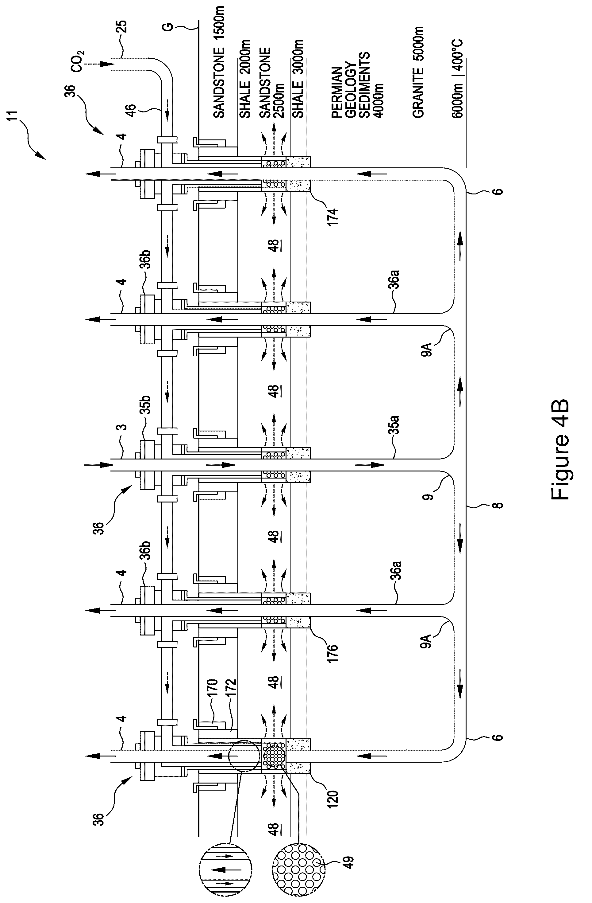 Patent US12508544 Figure 6 – Geothermal carbon capture system