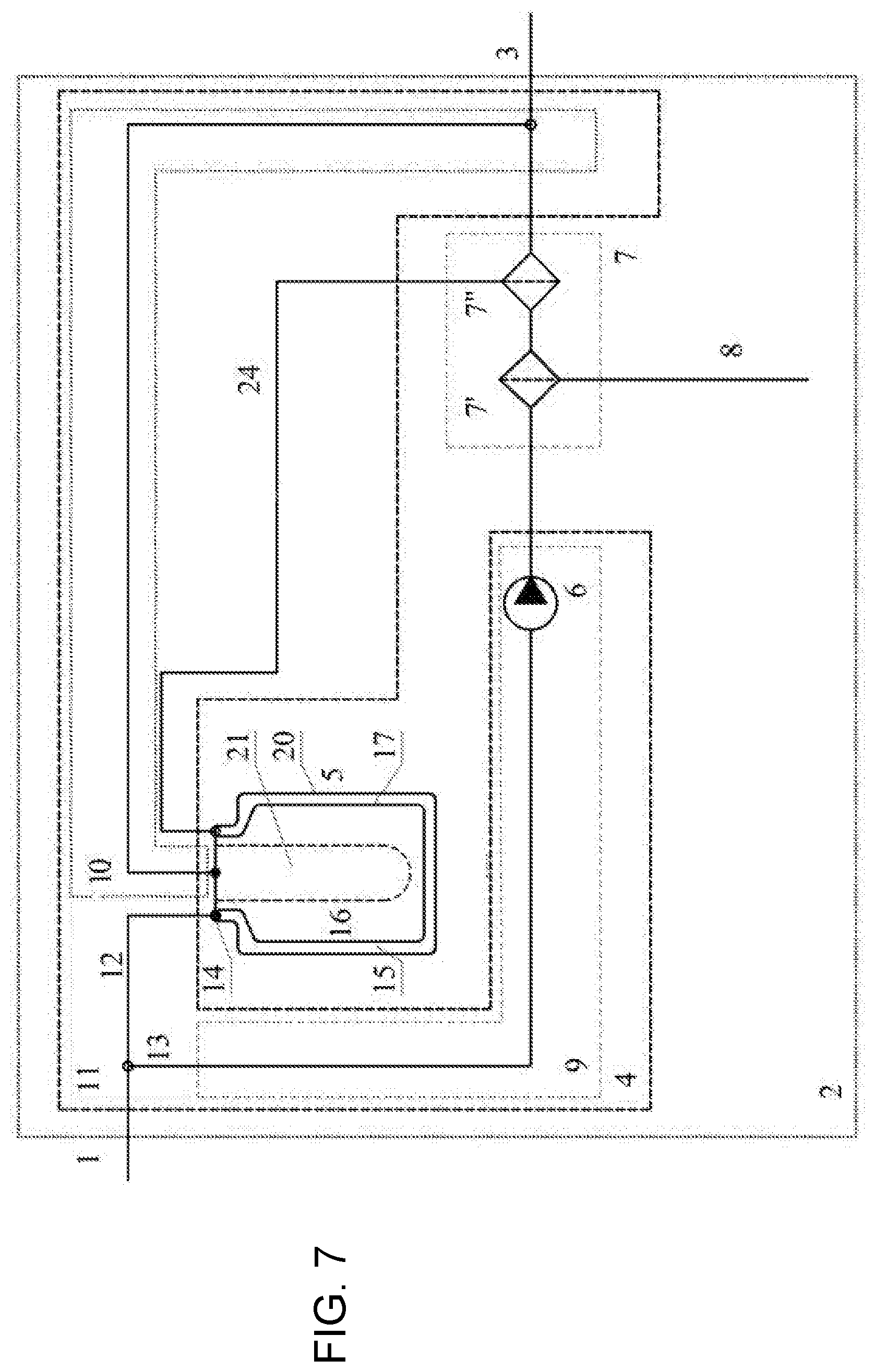 Patent US12508545 Figure 7 – Liquid purification system