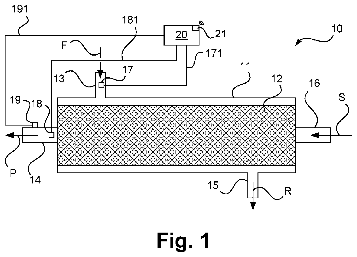 Patent US12508546 Figure 1 – Membrane separation unit, arrangement of membrane separation units, and membrane separation process