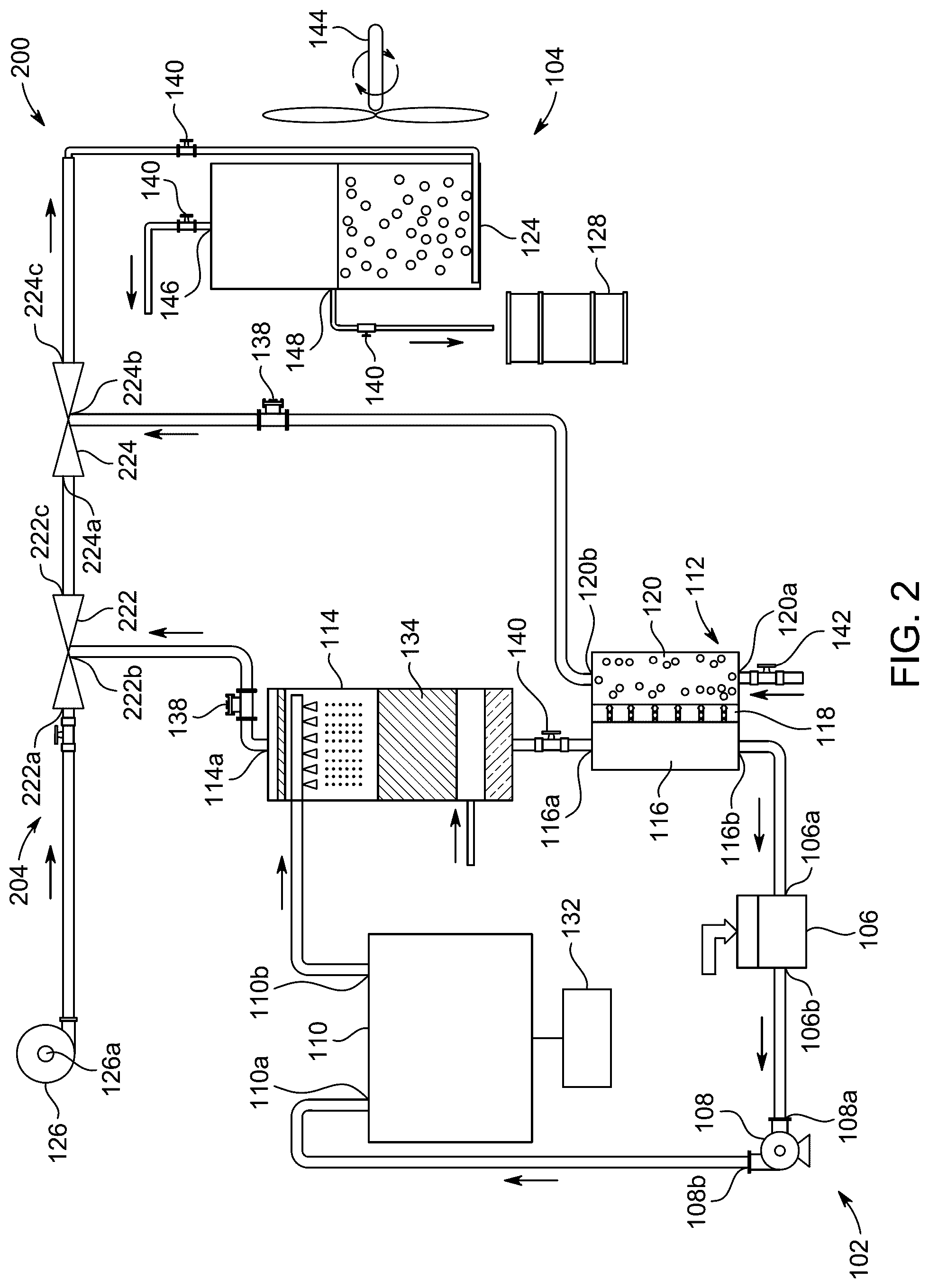 Patent US12508547 Figure 3 – System for desalinating water with multiple desalination processes