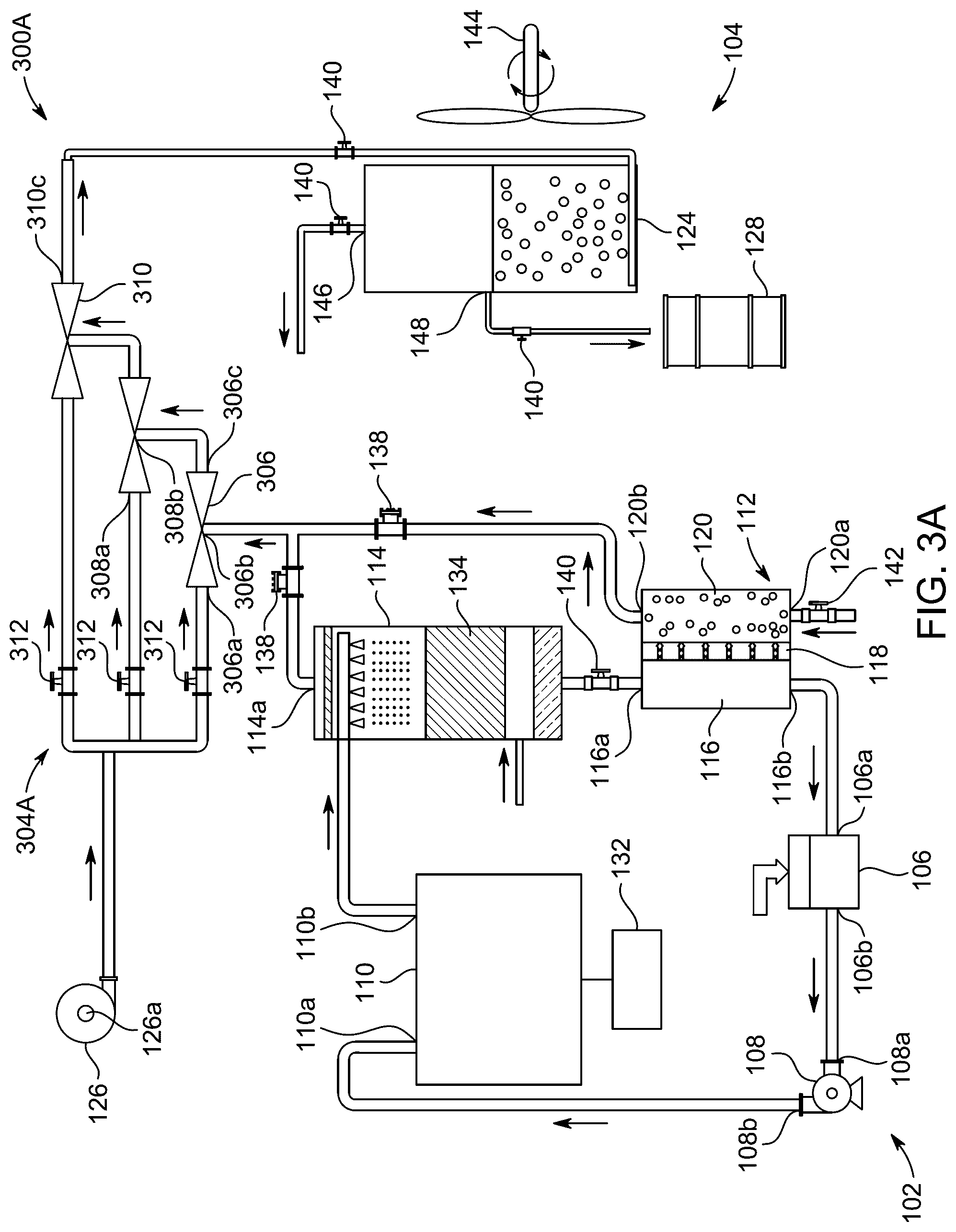 Patent US12508547 Figure 4 – System for desalinating water with multiple desalination processes