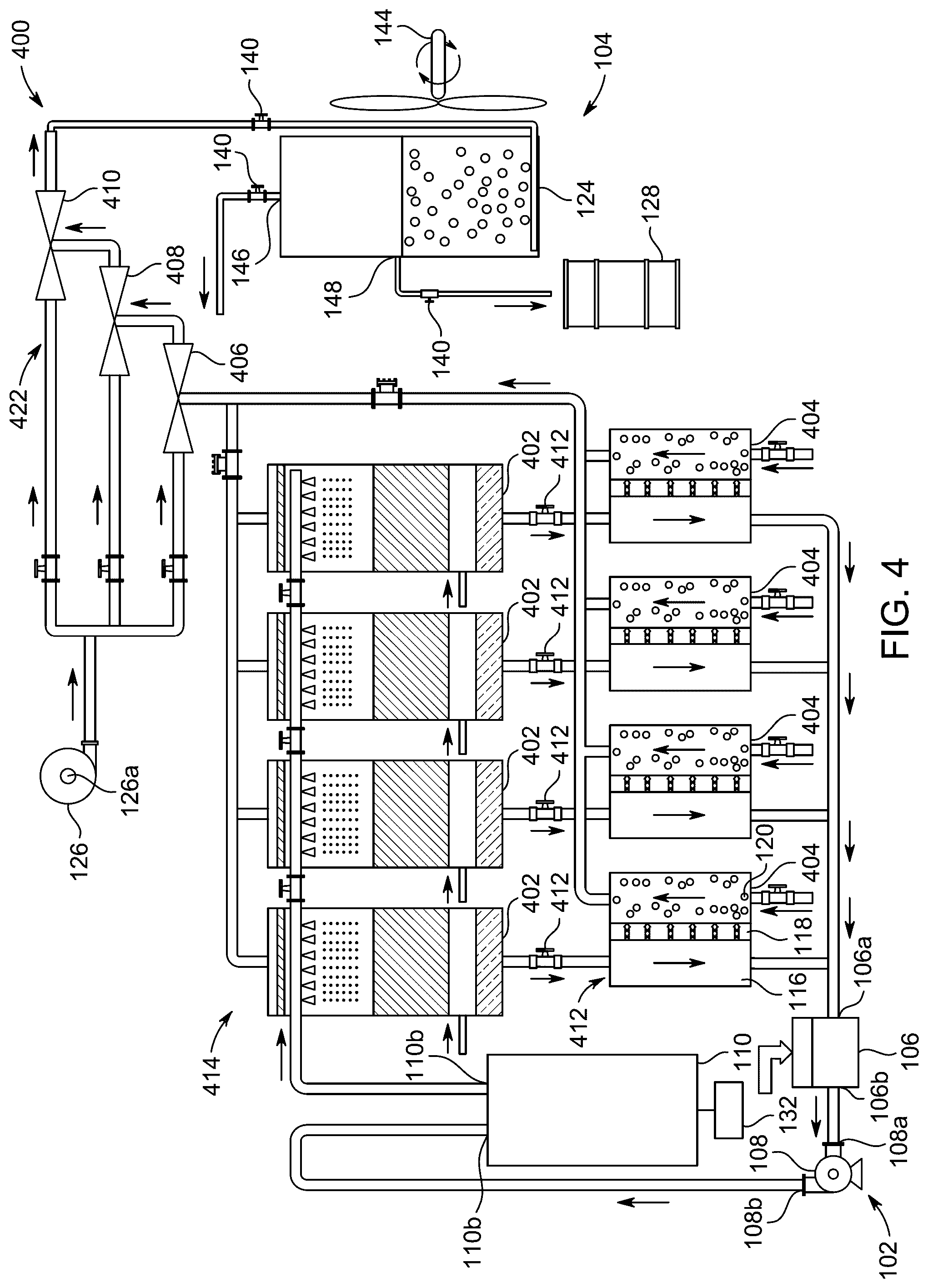 Patent US12508547 Figure 6 – System for desalinating water with multiple desalination processes