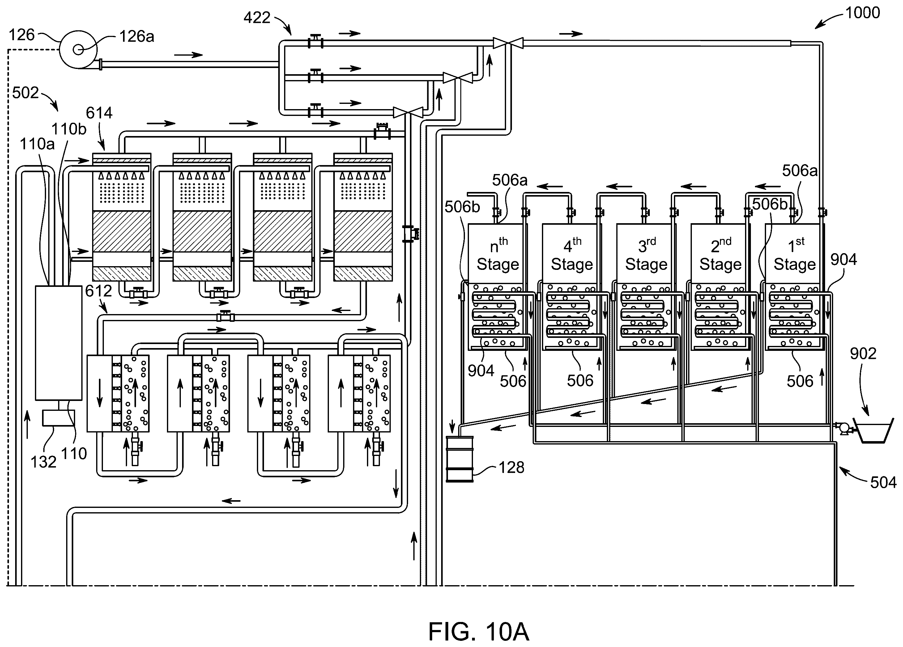Patent US12508547 Figure 16 – System for desalinating water with multiple desalination processes