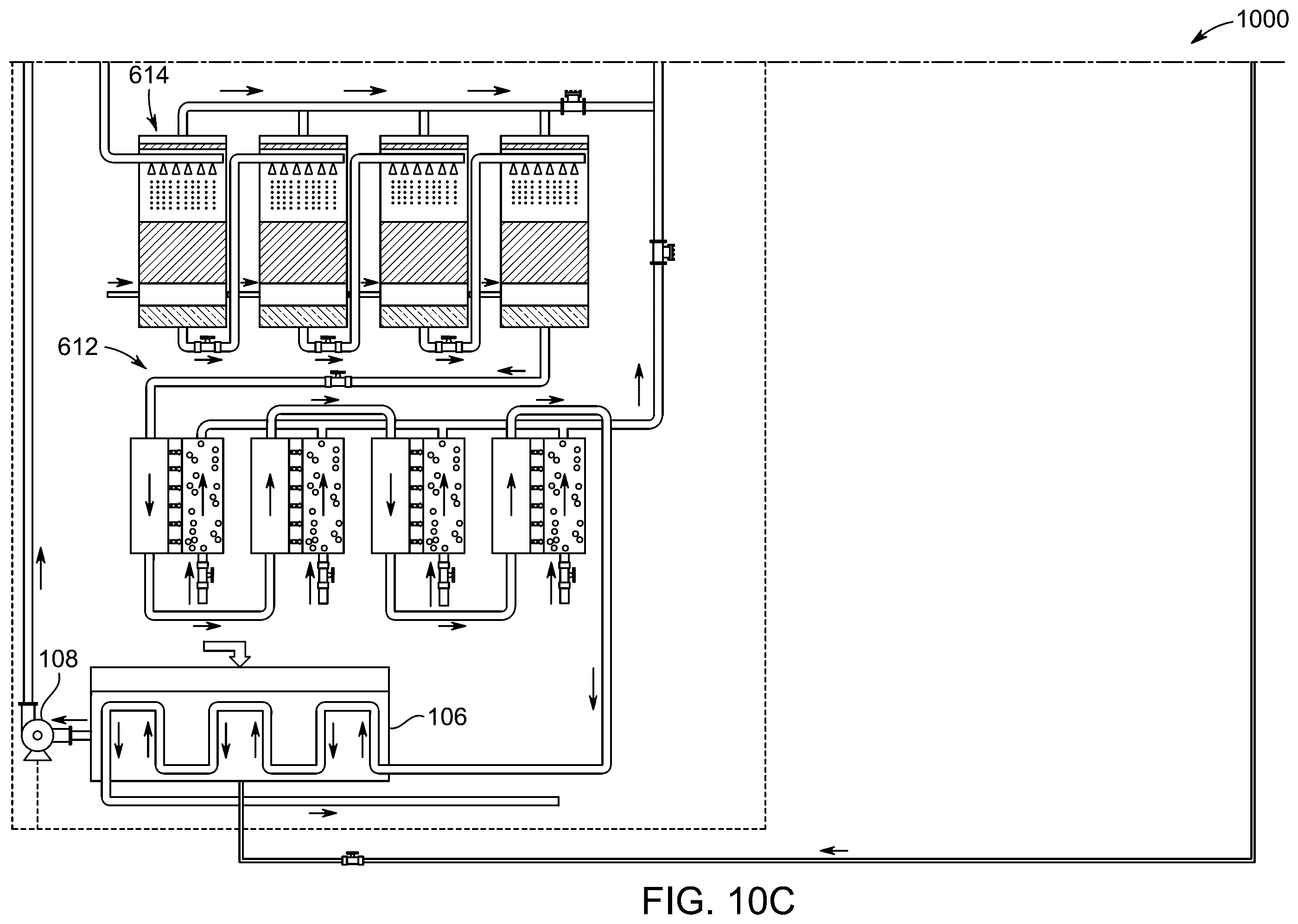 Patent US12508547 Figure 18 – System for desalinating water with multiple desalination processes