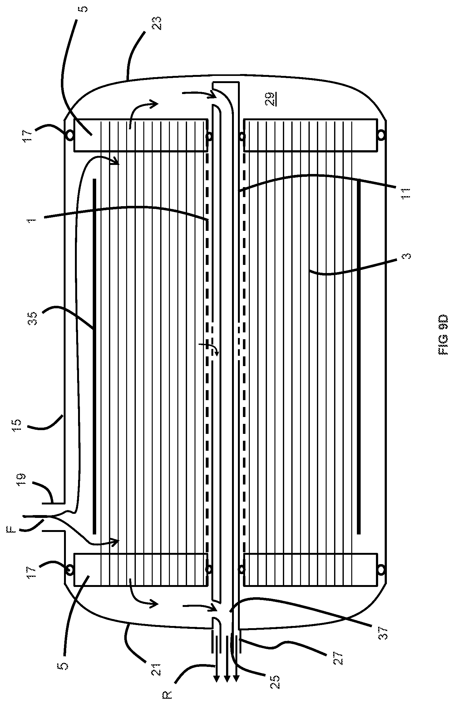 Patent US12508549 Figure 15 – Gas separation membrane bundle with convertible flow configurations