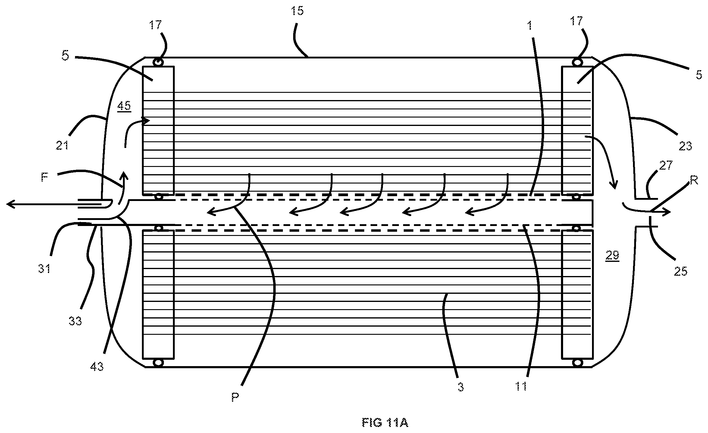 Patent US12508549 Figure 20 – Gas separation membrane bundle with convertible flow configurations