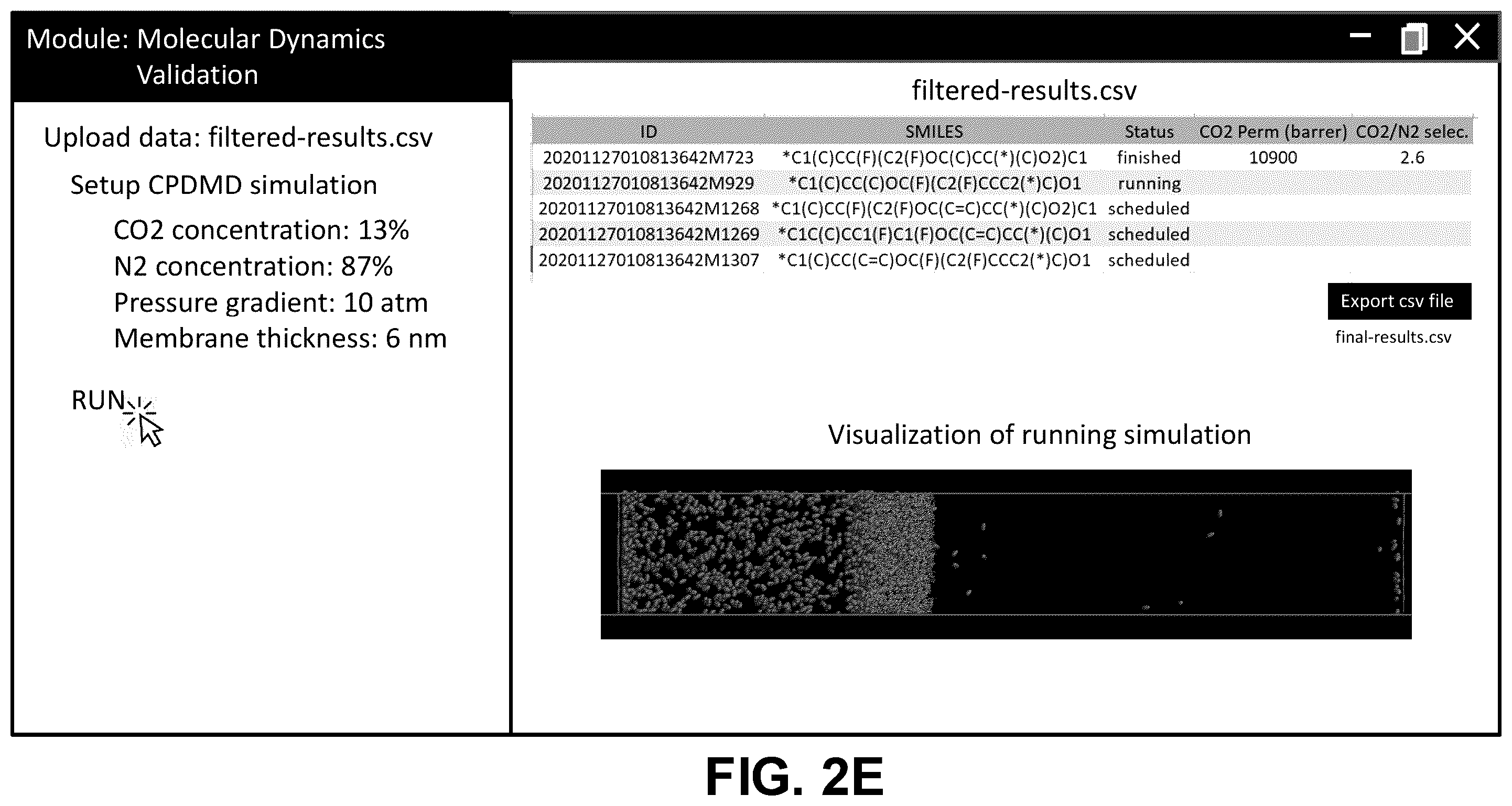 Patent US12508550 Figure 7 – Generating and validating optimized membranes for carbon dioxide separation in binary gas