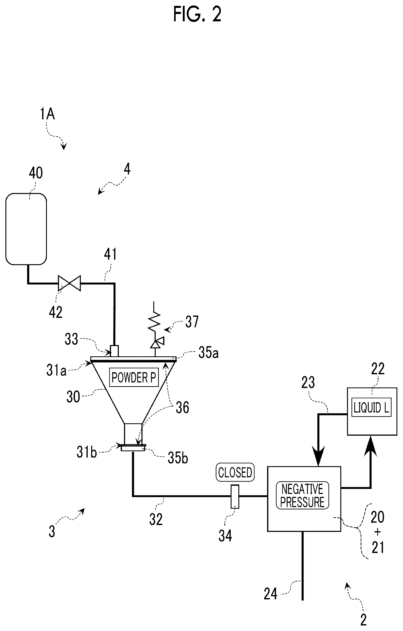 Patent US12508554 Figure 2 – Dispersion device and powder feed member
