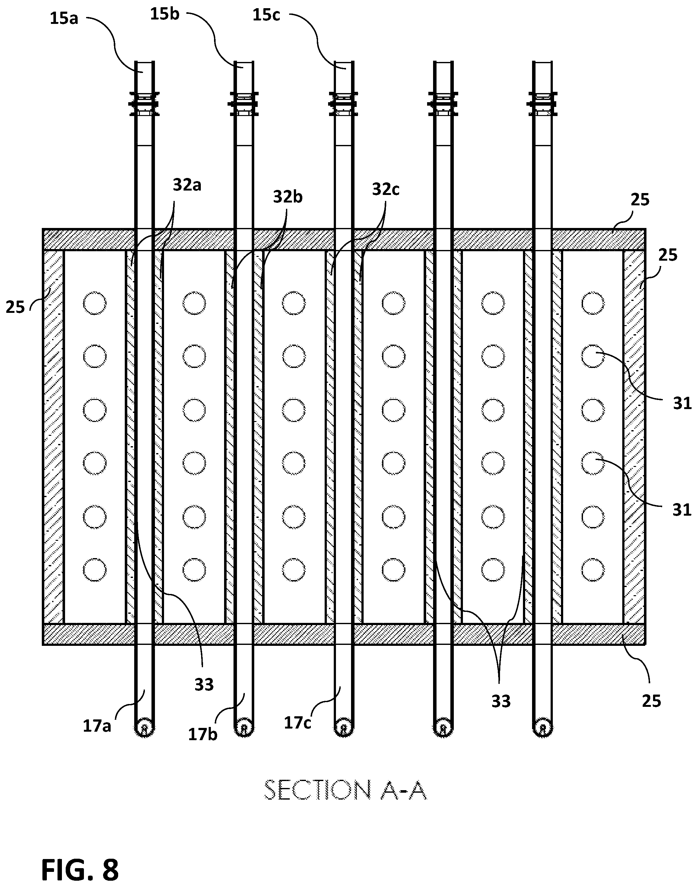 Patent US12508562 Figure 8 – System and method for converting polymer containing materials into high surface solid, liquid and gaseous products
