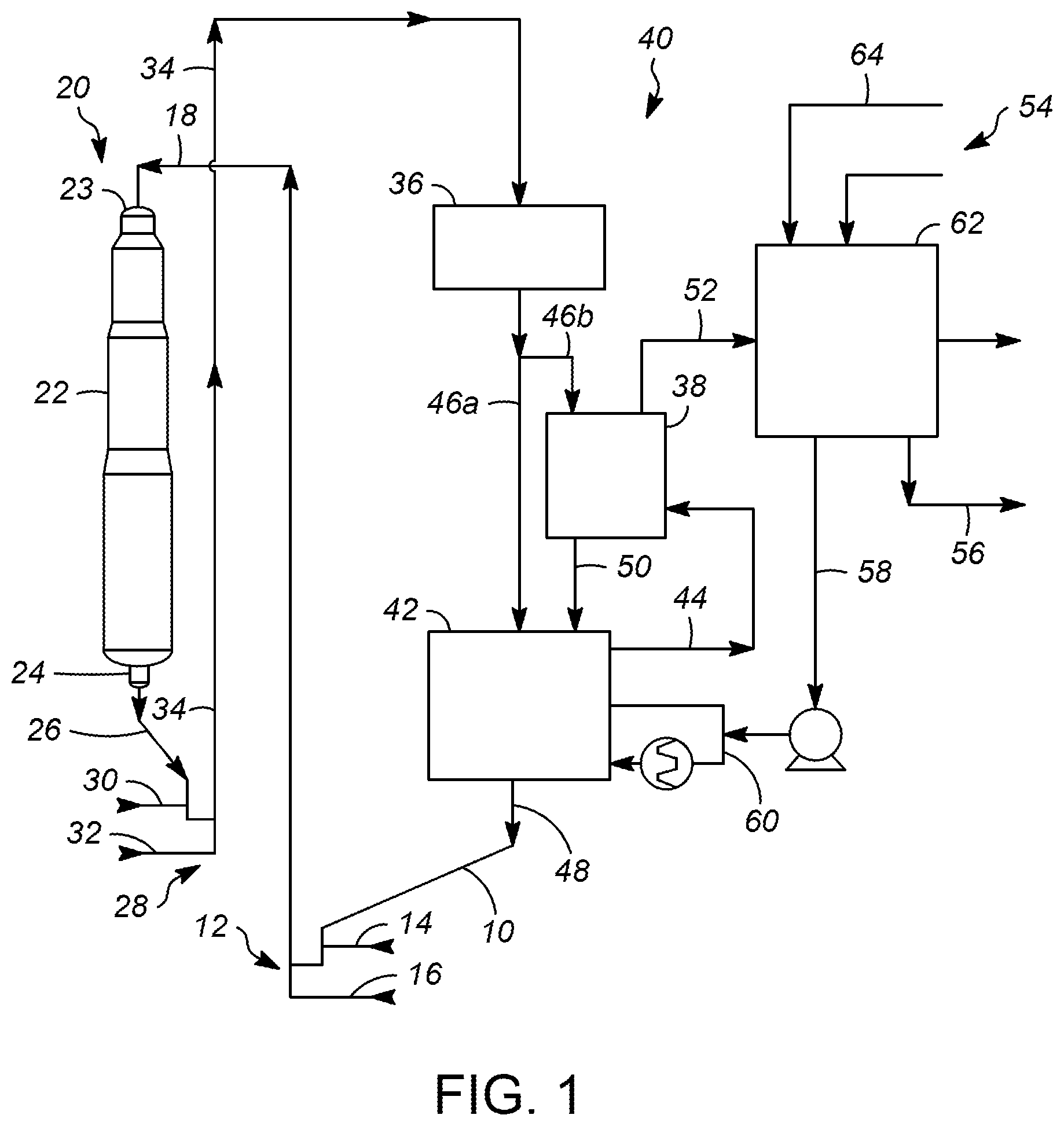 Patent US12508563 — Processes and apparatuses for regenerating a catalyst — Figure 1