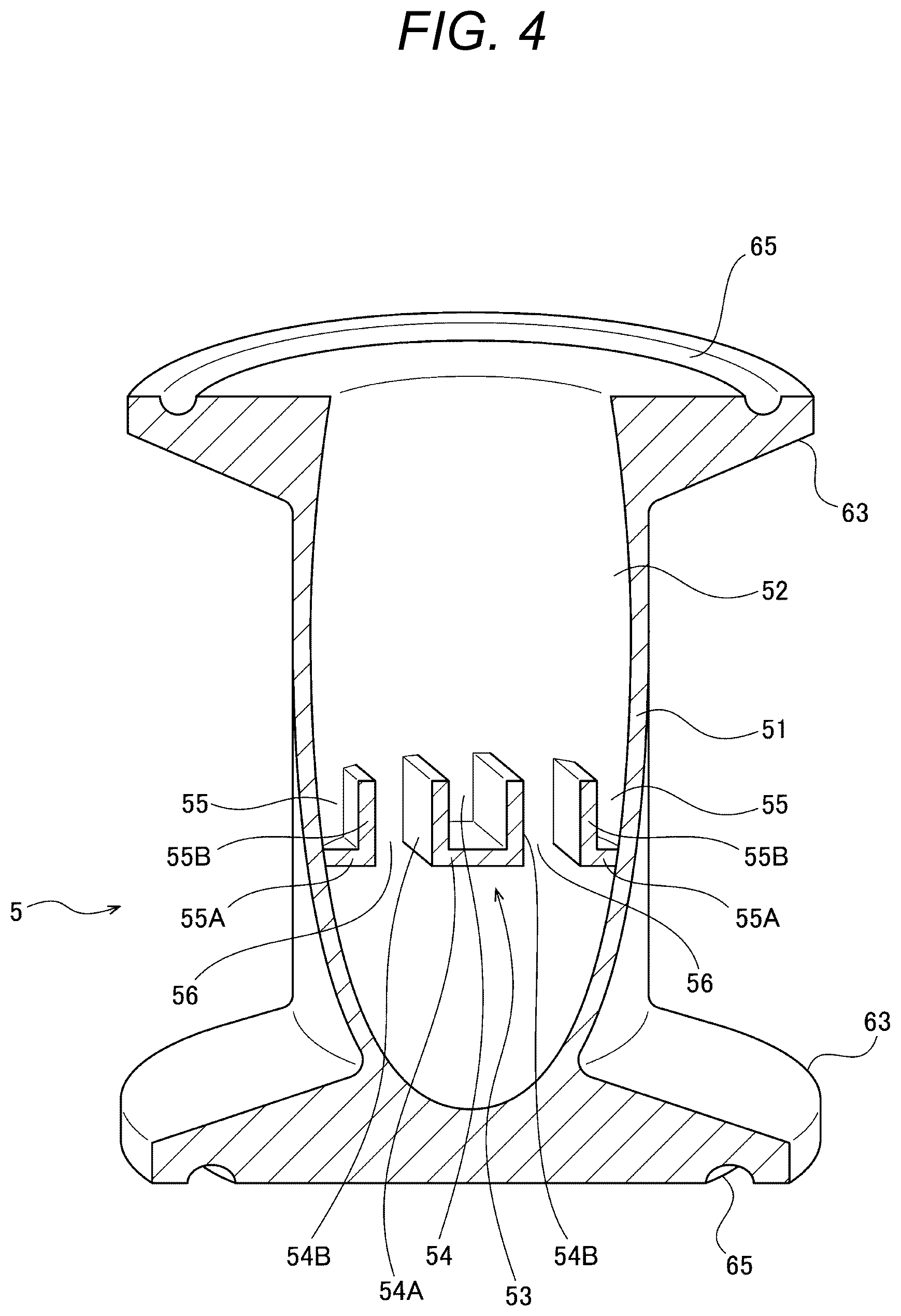Patent US12508567 Figure 4 – Flow member and reaction vessel