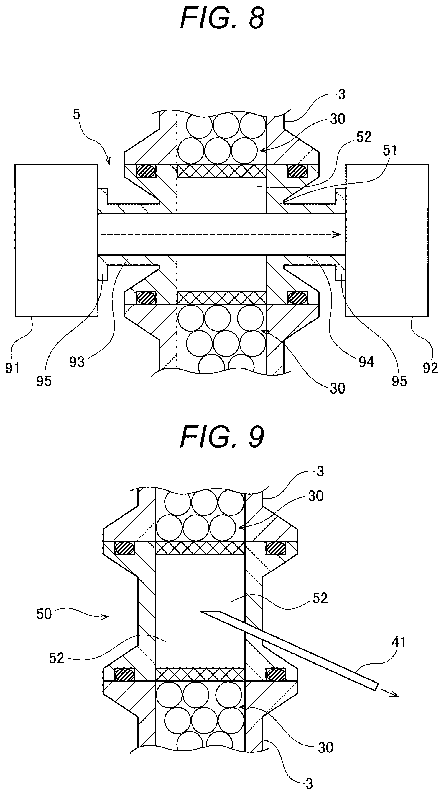Patent US12508567 Figure 8 – Flow member and reaction vessel