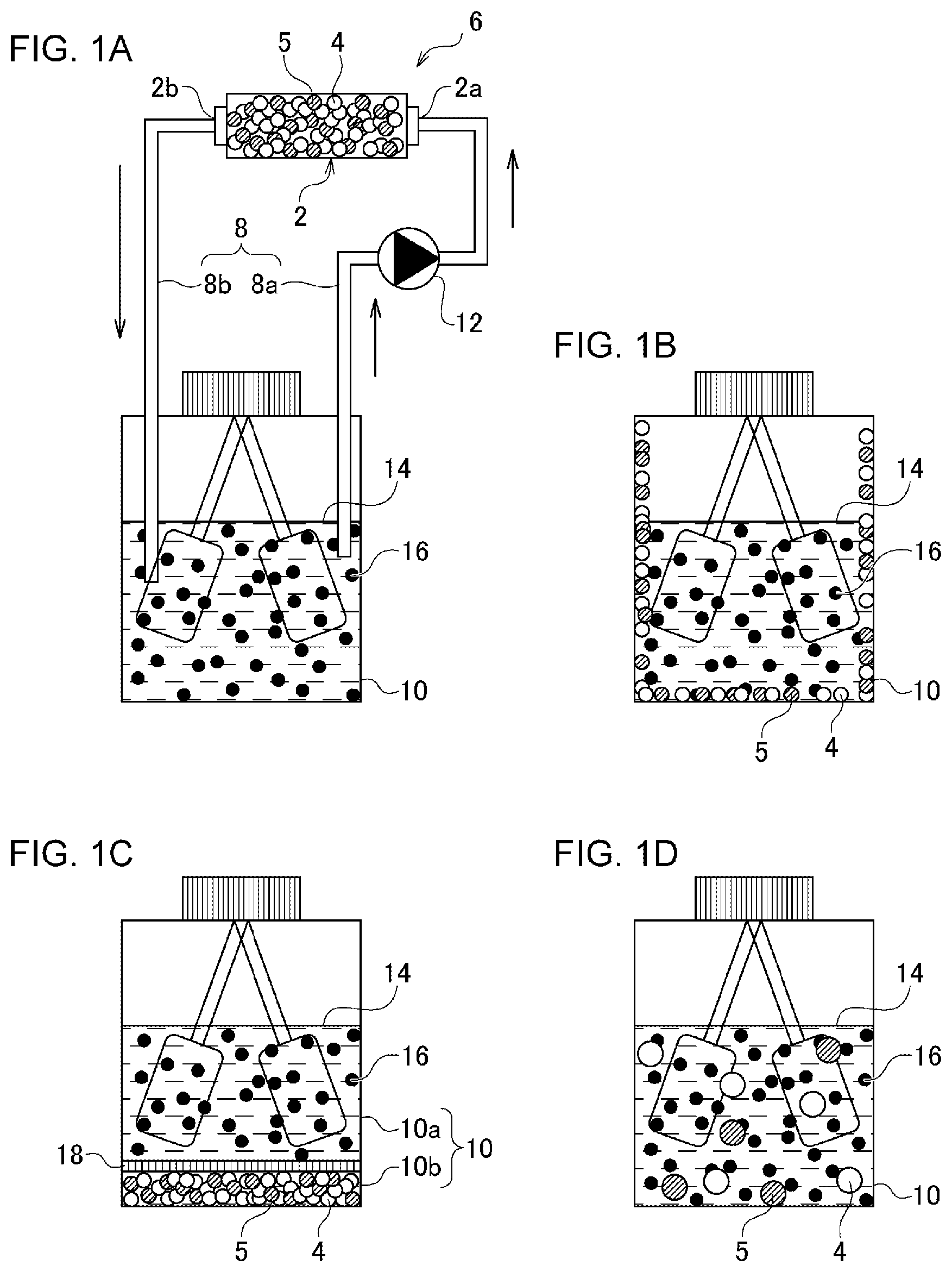 Patent US12508571 — Method for regenerating liquid to be treated, and regenerating agent for liquid to be treated — Figure 1