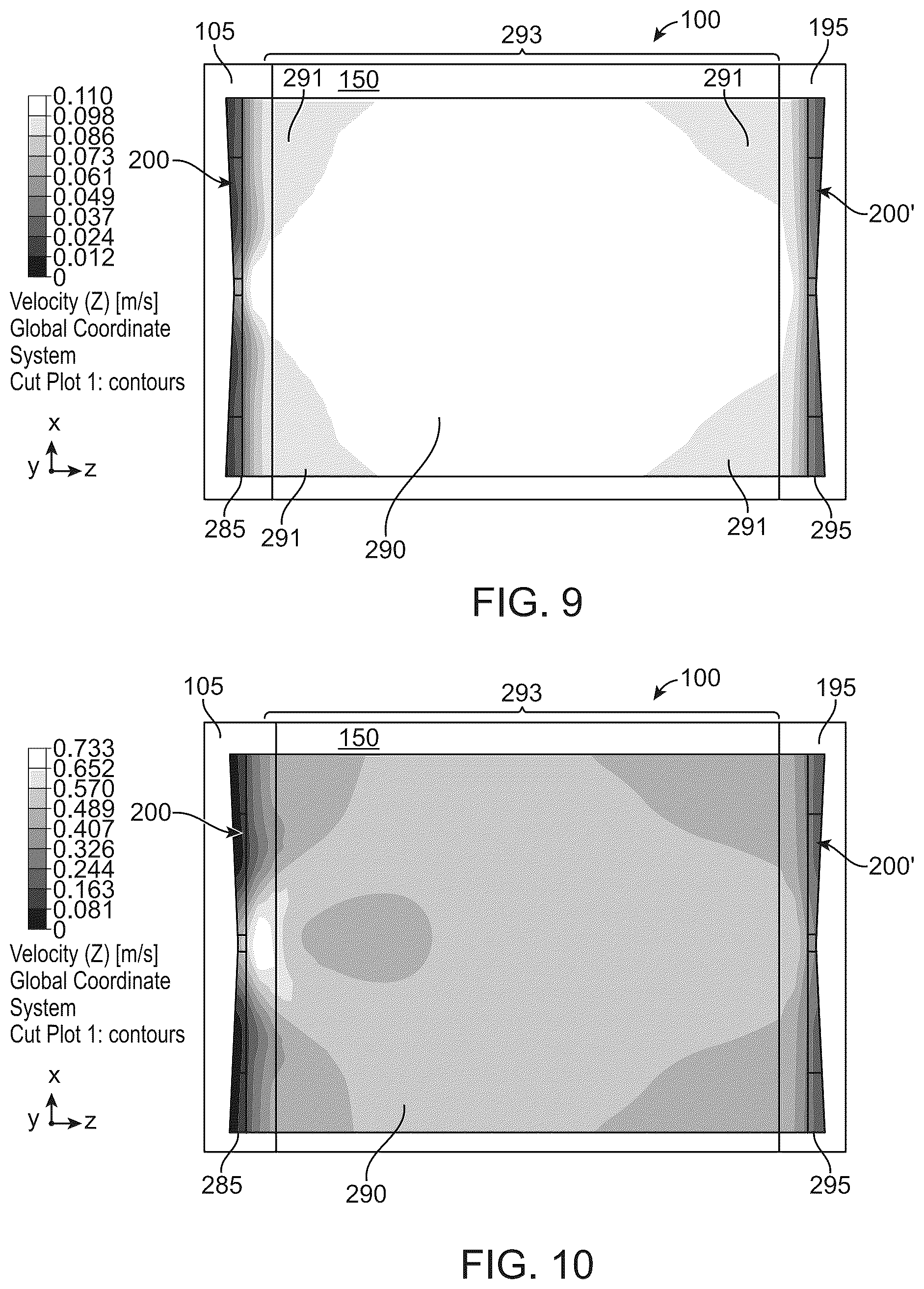 Patent US12508586 Figure 9 – Uniform fluid flow with constant resistance and velocity
