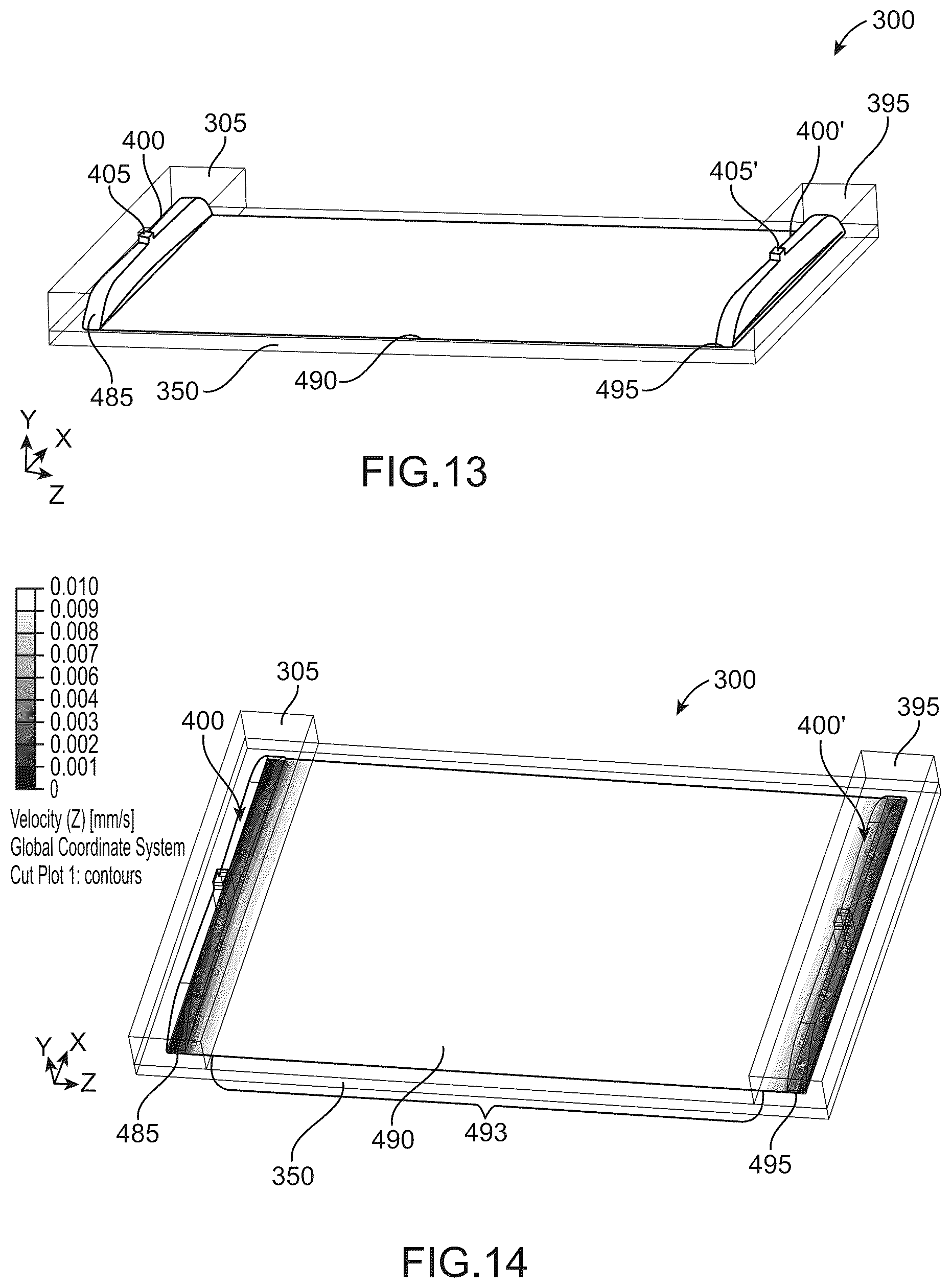 Patent US12508586 Figure 11 – Uniform fluid flow with constant resistance and velocity