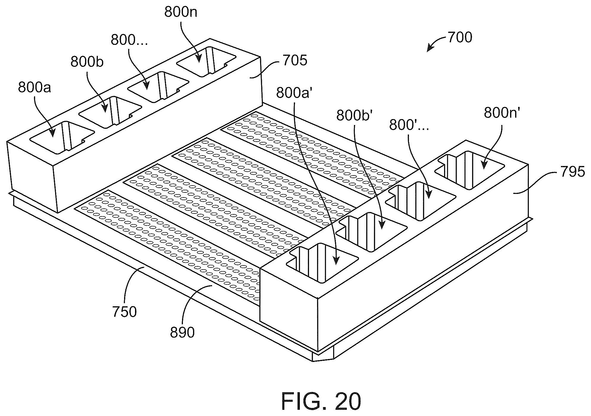 Patent US12508586 Figure 16 – Uniform fluid flow with constant resistance and velocity