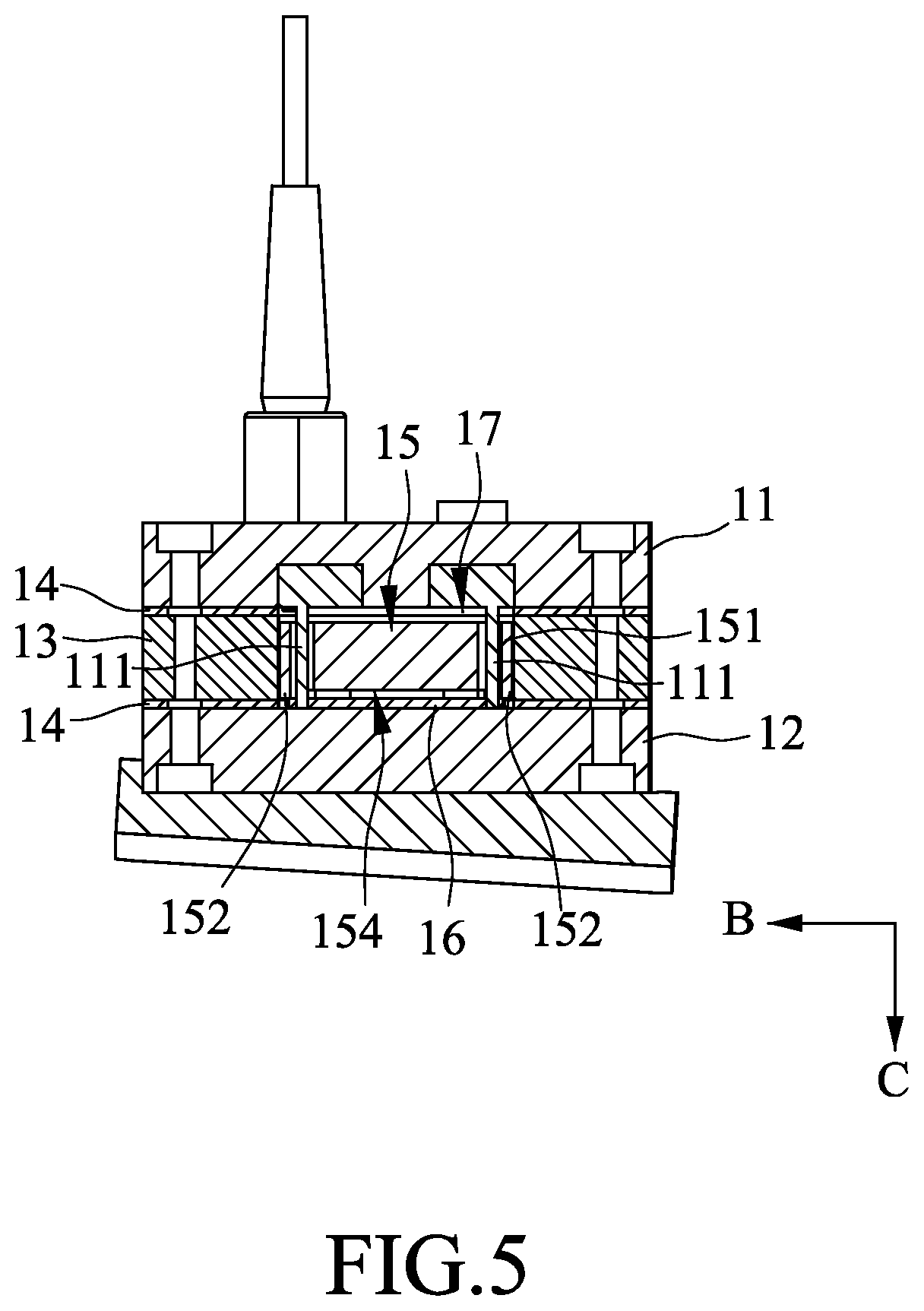 Patent US12508588 Figure 5 – Biomechanical testing system and reactor module thereof