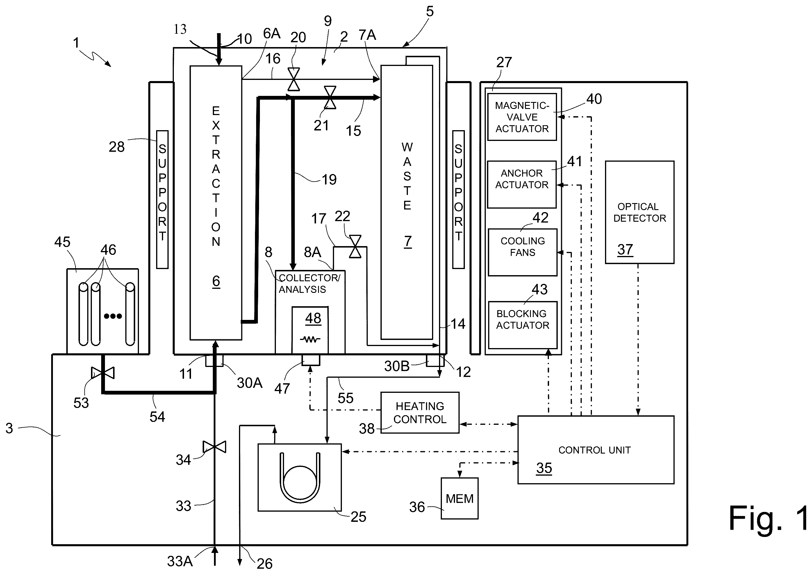 Patent US12508591 Figure 1 – Solid reagent containment unit, in particular for a transportable microfluidic device for sample preparation and molecule analysis