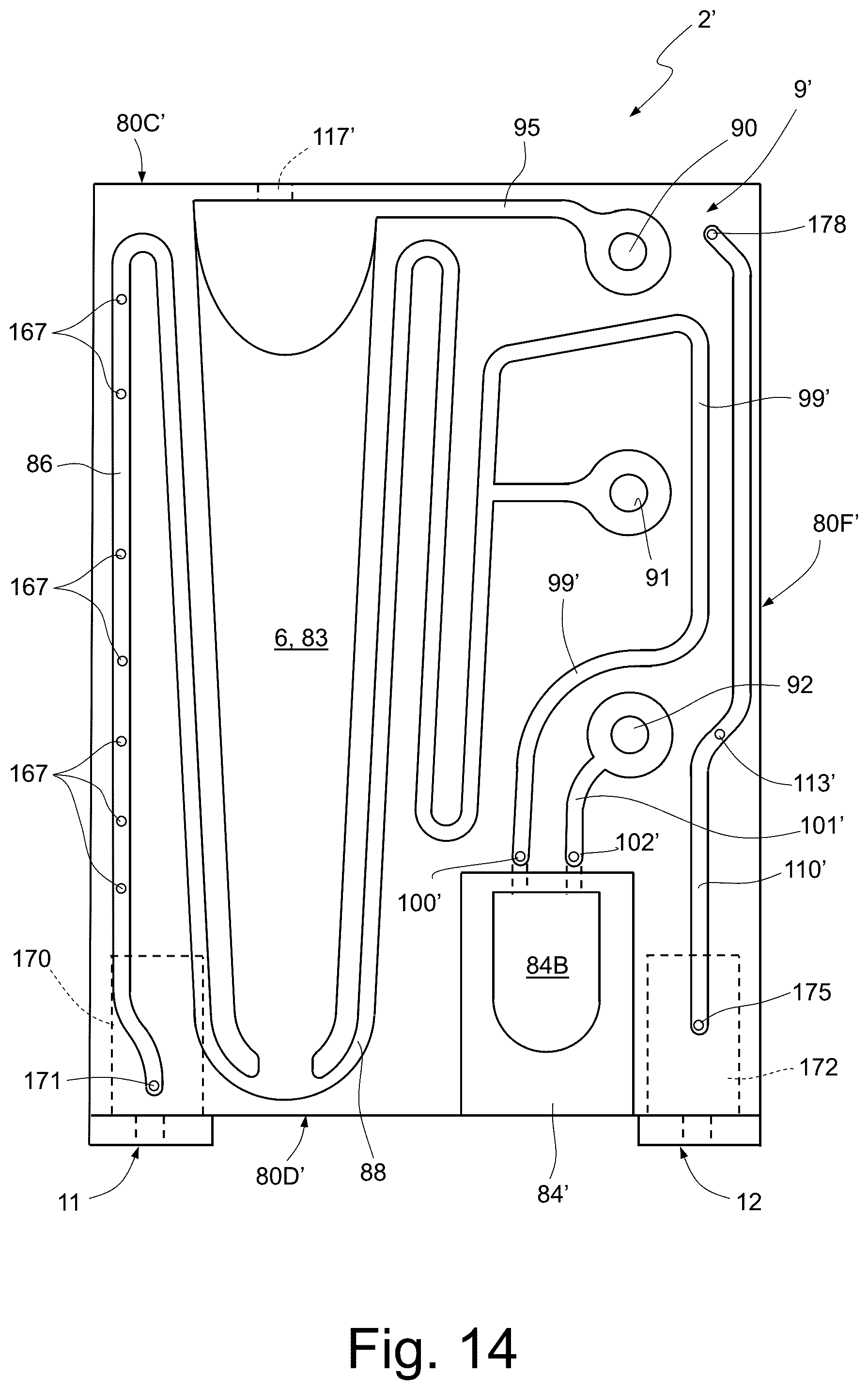 Patent US12508591 Figure 13 – Solid reagent containment unit, in particular for a transportable microfluidic device for sample preparation and molecule analysis