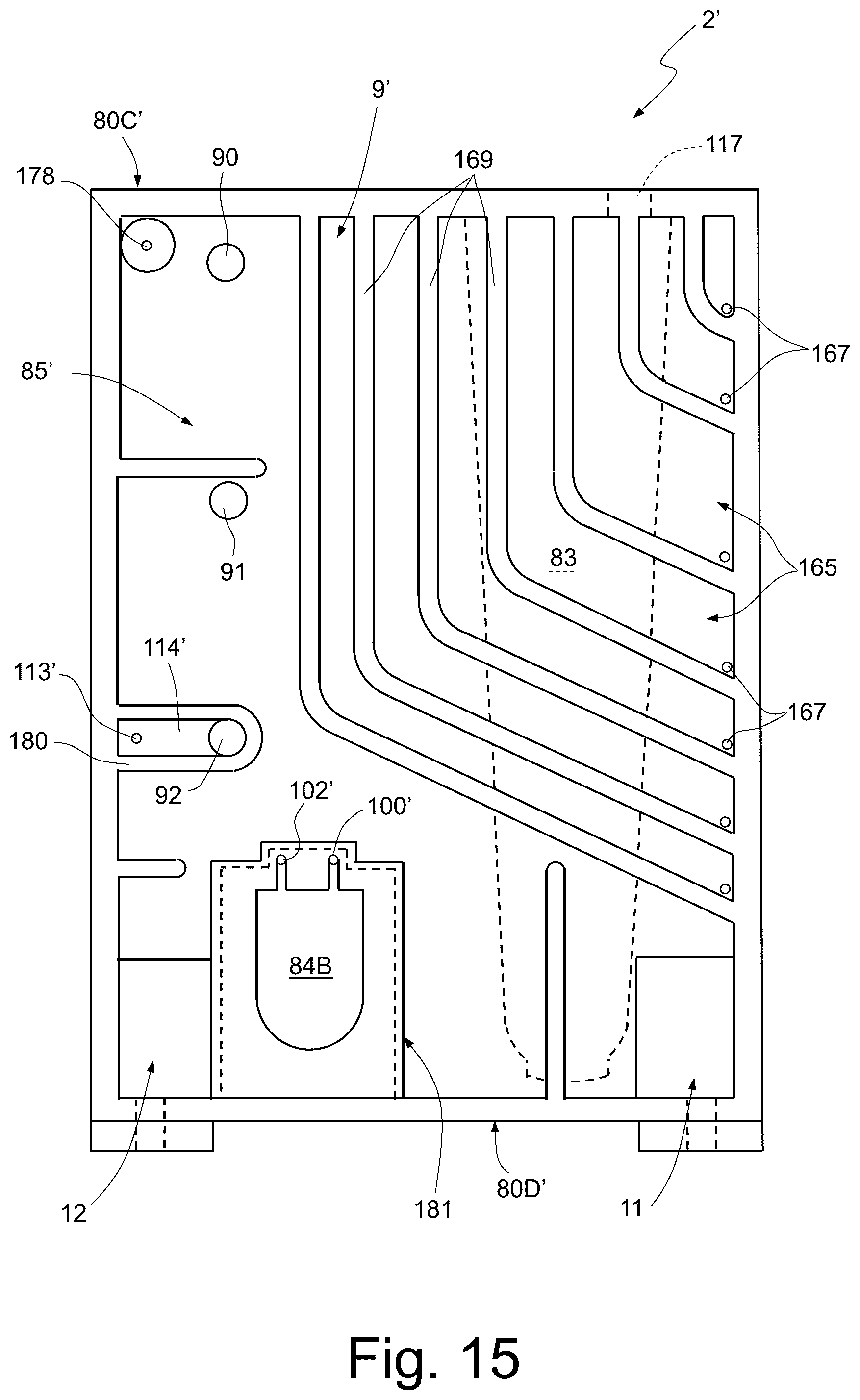 Patent US12508591 Figure 14 – Solid reagent containment unit, in particular for a transportable microfluidic device for sample preparation and molecule analysis