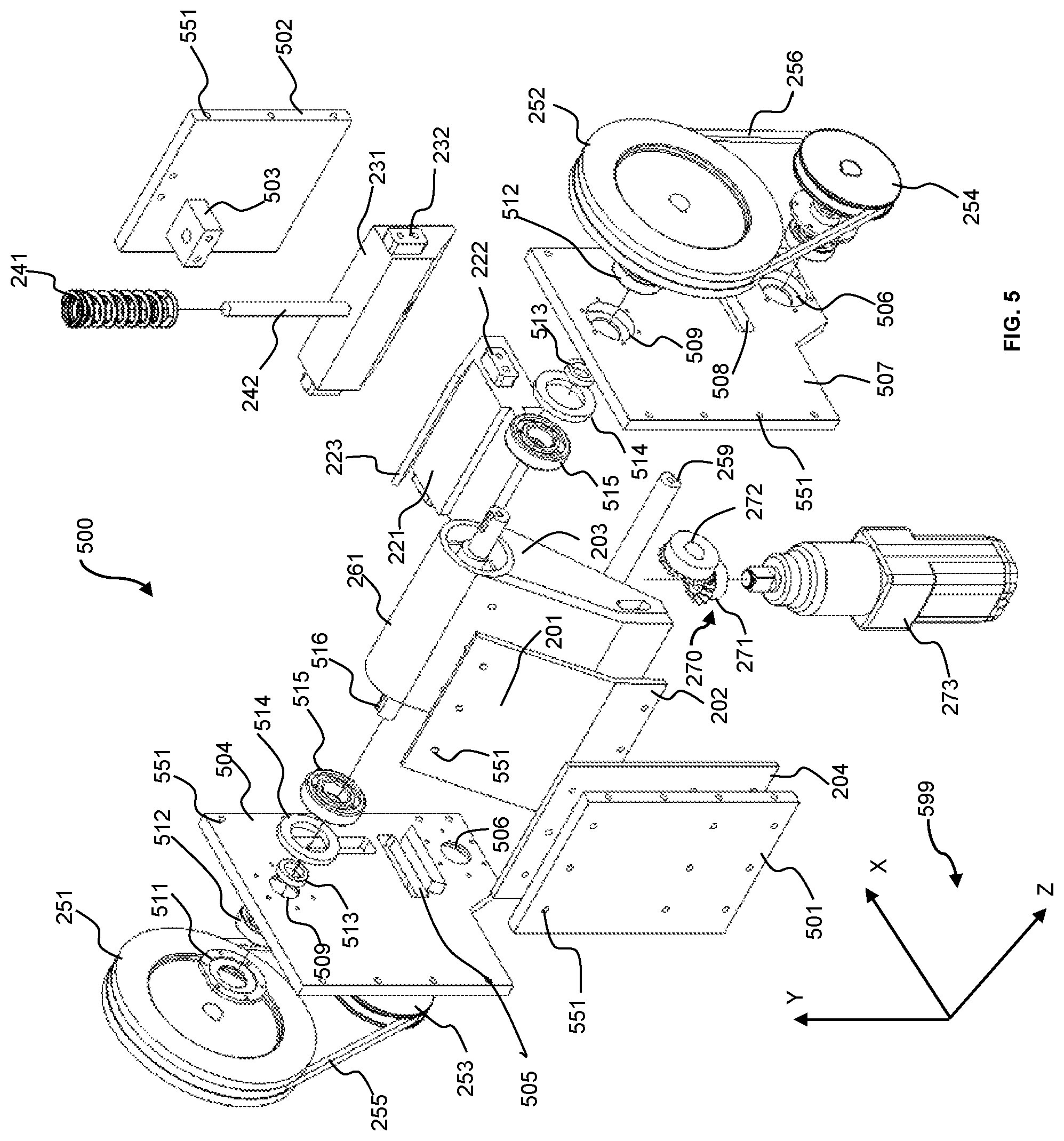 Patent US12508593 Figure 5 – Automatic size adjusting and damage preventing glass grinder and method of grinding glass materials