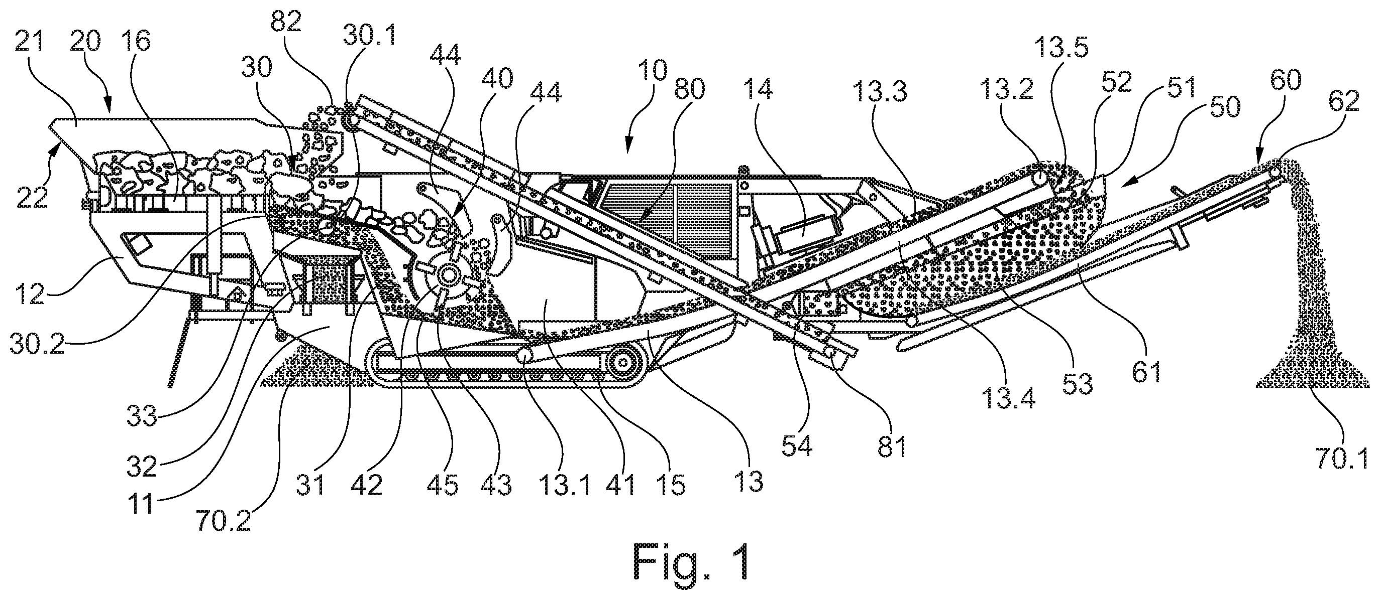 Patent US12508599 — Material processing device, in particular crusher — Figure 1