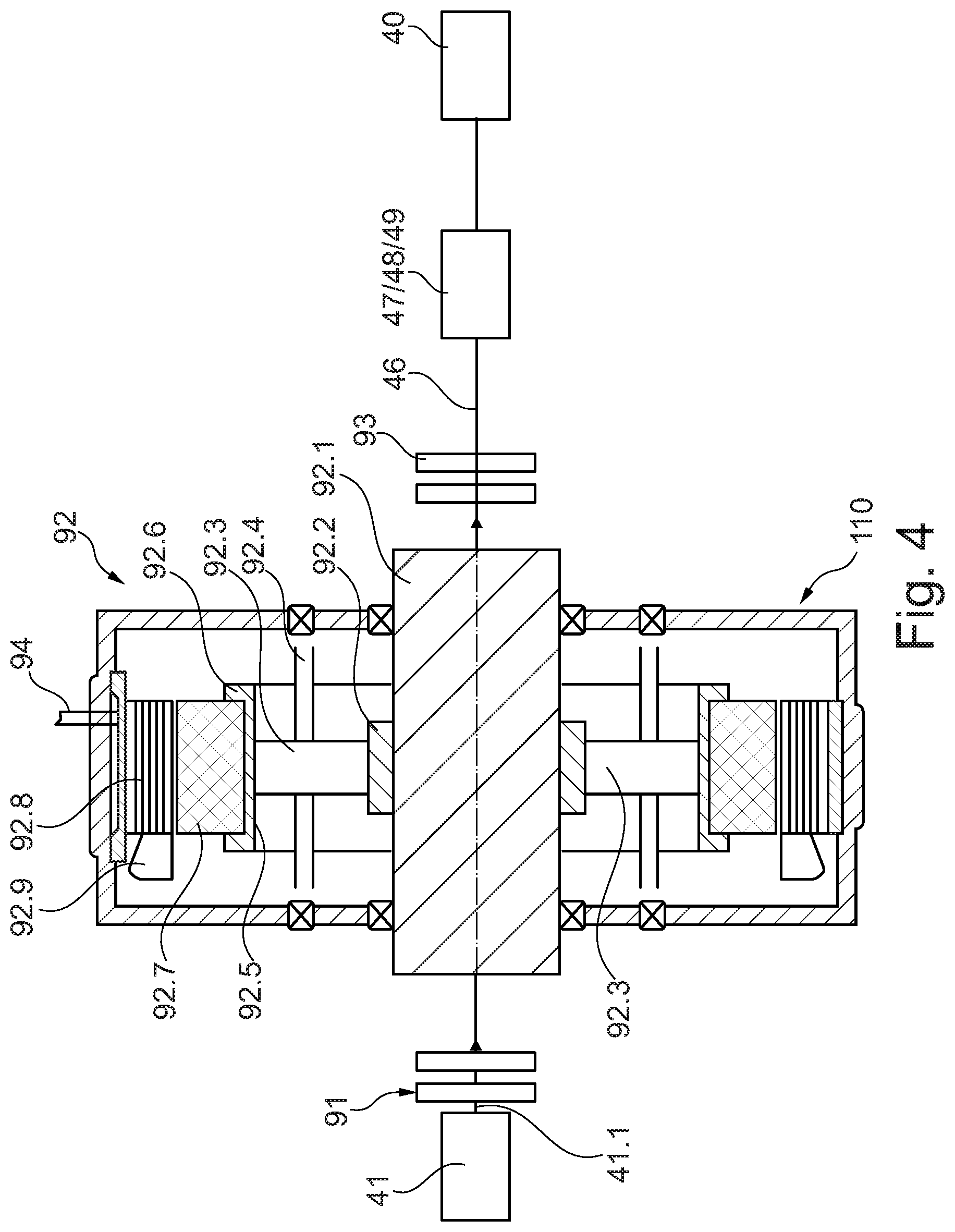 Patent US12508599 Figure 4 – Material processing device, in particular crusher