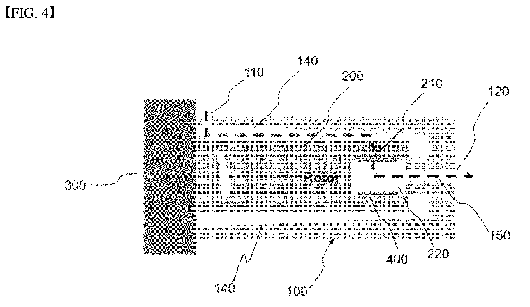Patent US12508600 Figure 4 – Horizontal bead mill for dispersing secondary battery material, and conductive material dispersion method