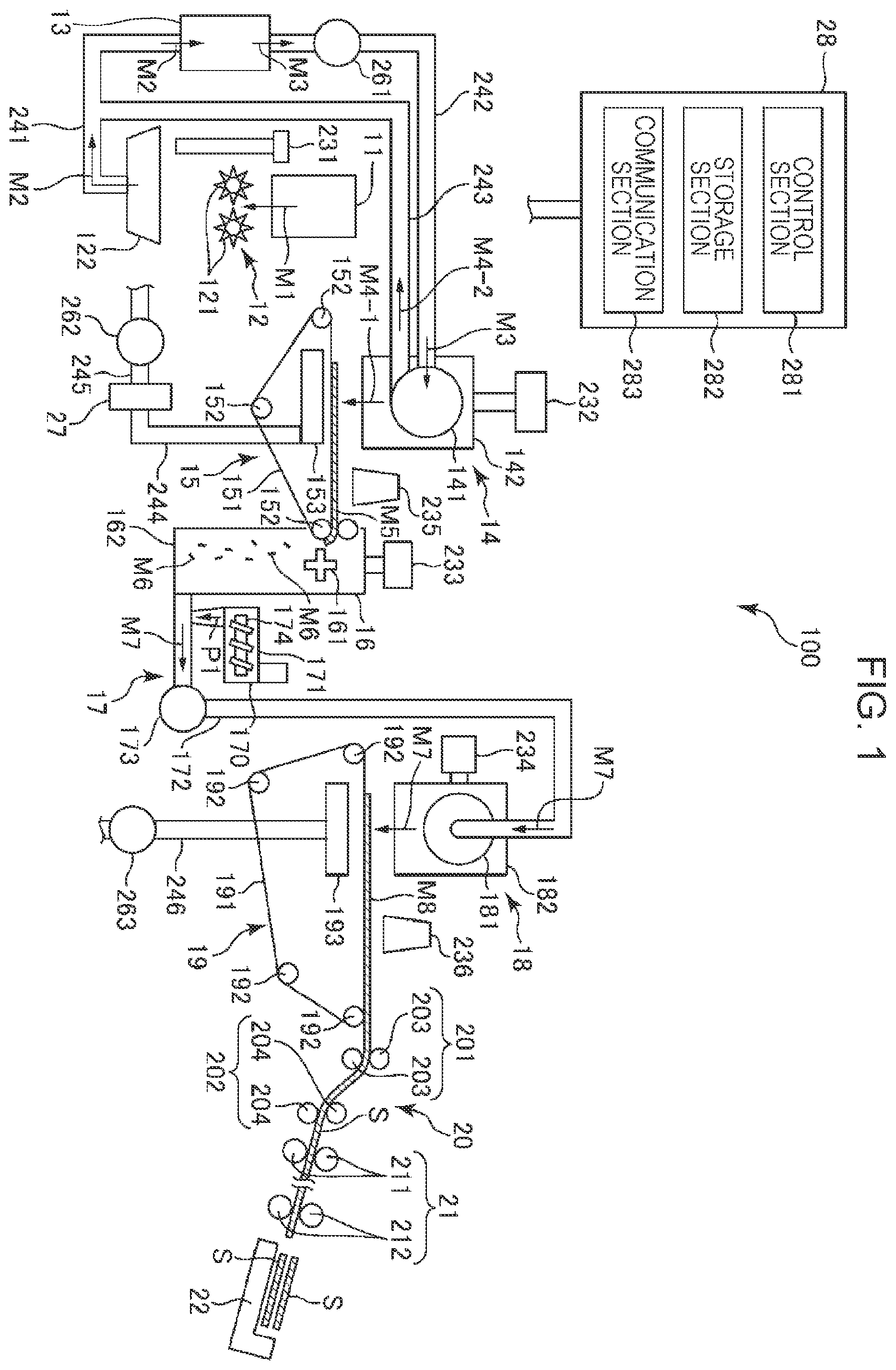 Patent US12508601 — Refining device — Figure 1