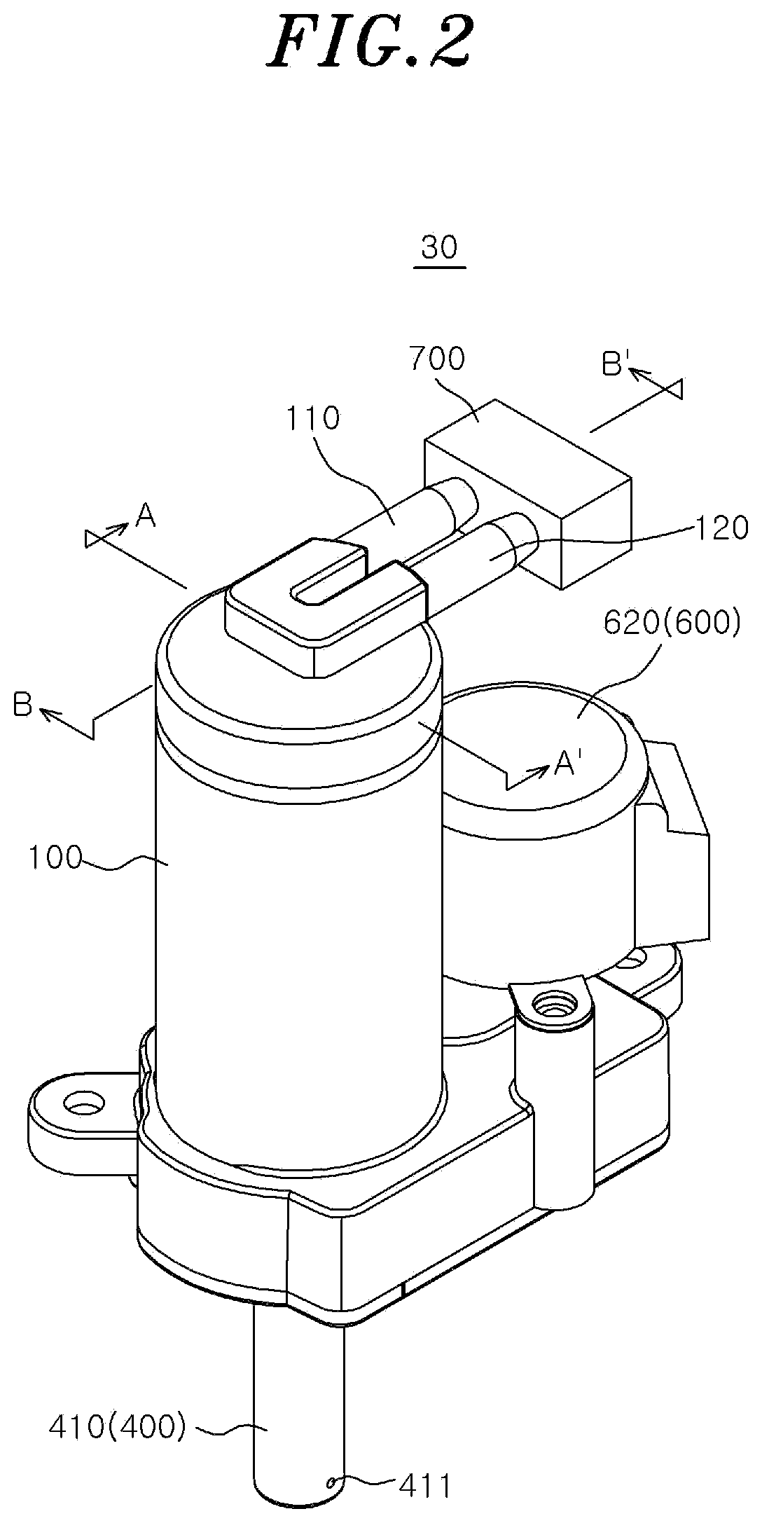 Patent US12508604 Figure 2 – Nozzle assembly and bidet including same