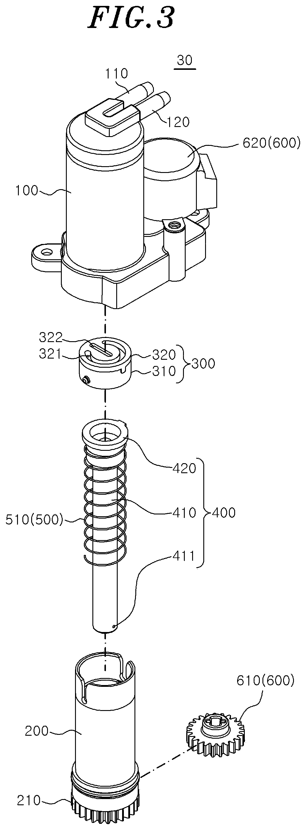 Patent US12508604 Figure 3 – Nozzle assembly and bidet including same
