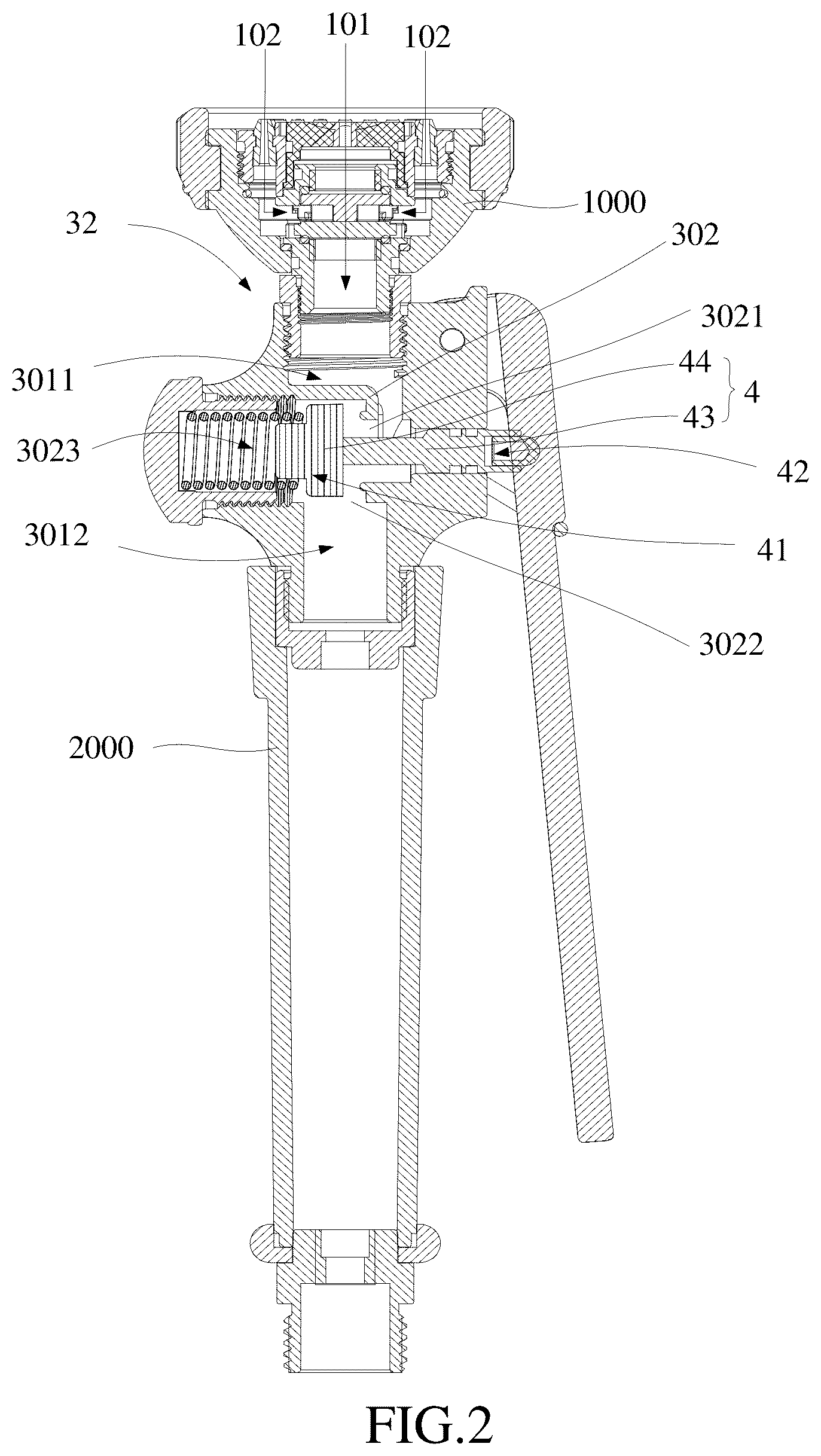 Patent US12508605 Figure 2 – Handheld water sprayer