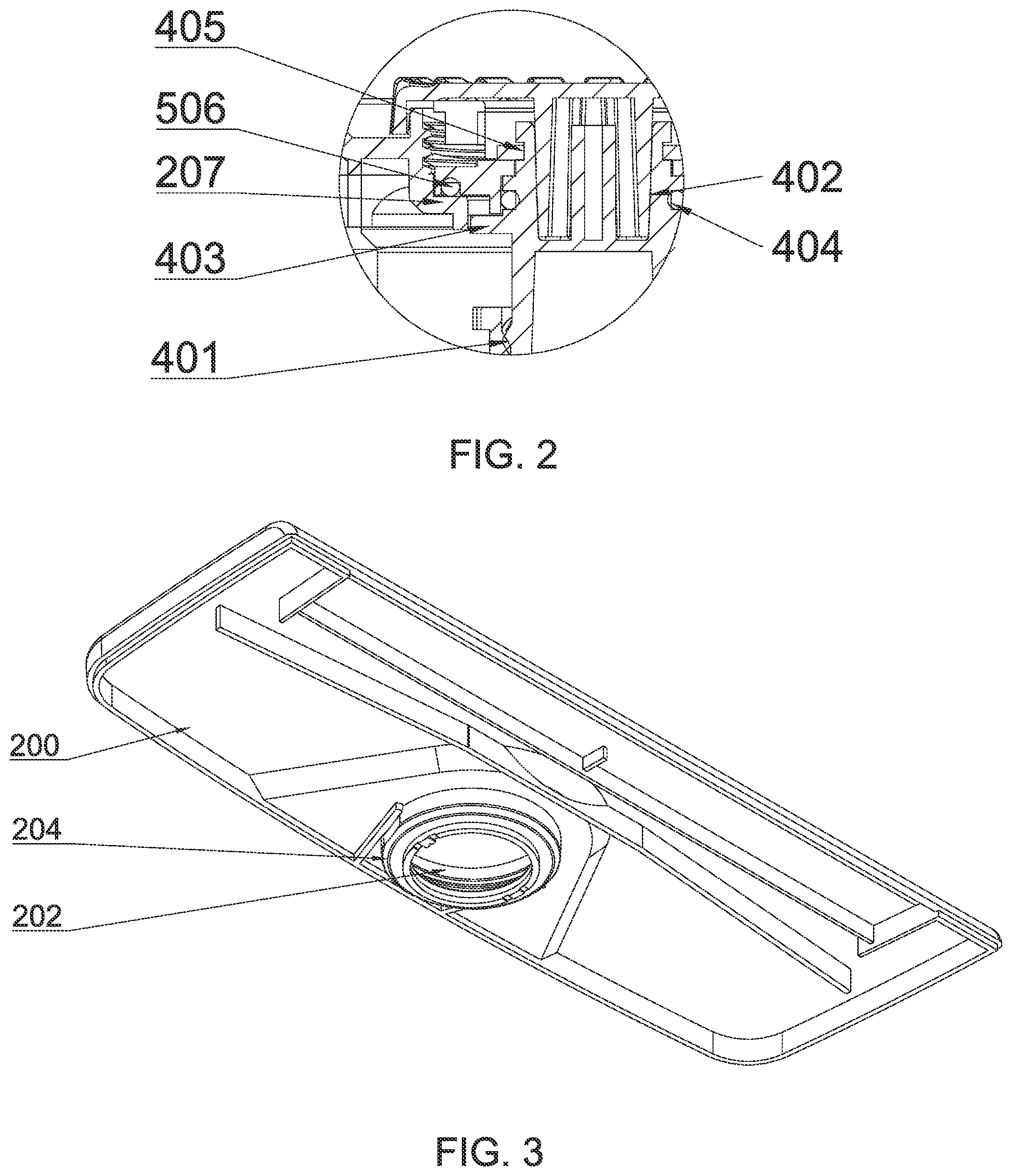 Patent US12508607 Figure 2 – Water curtain system with switch