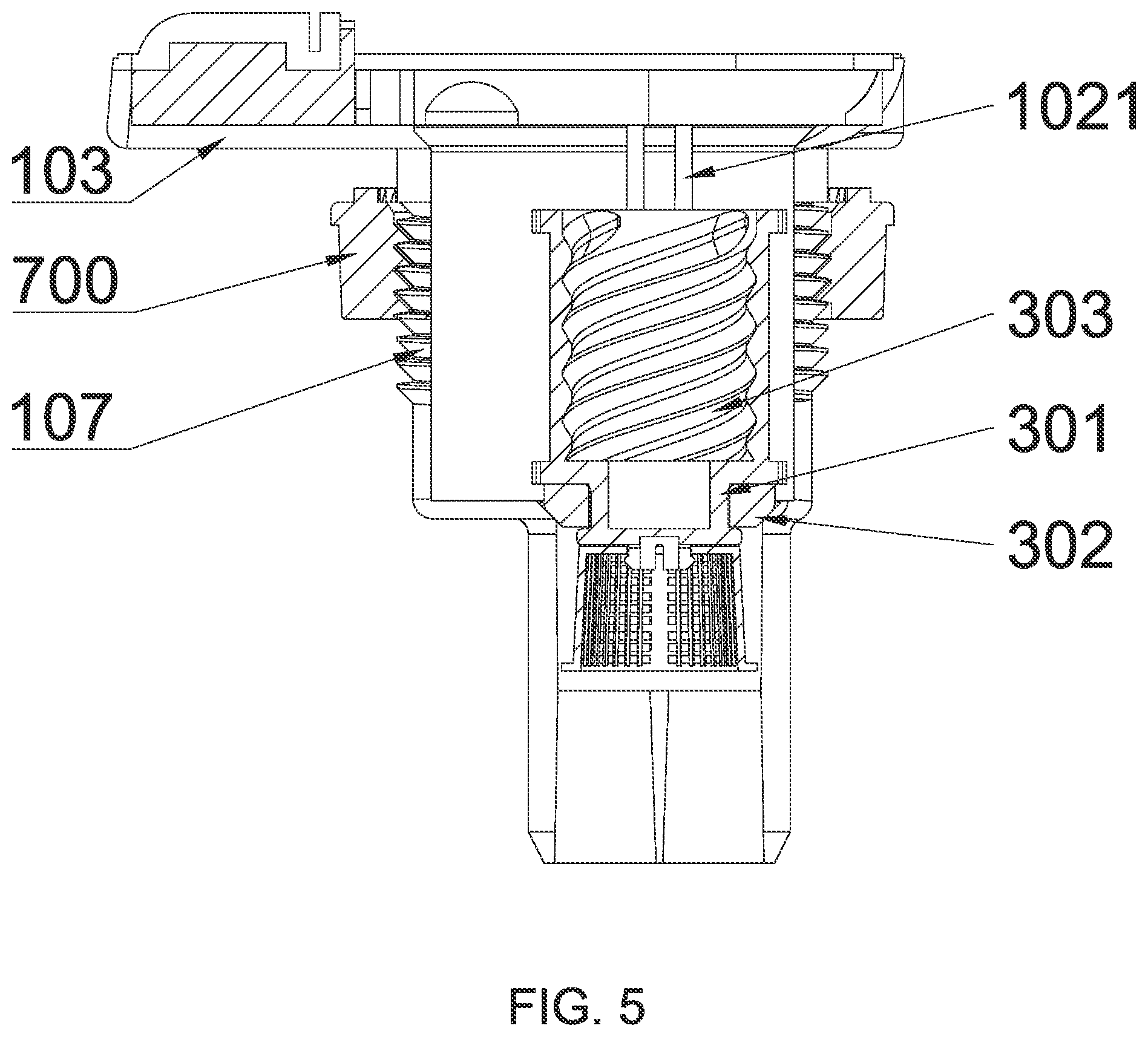 Patent US12508607 Figure 4 – Water curtain system with switch