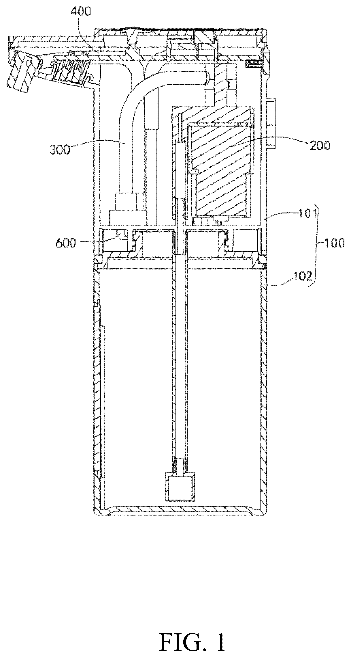 Patent US12508610 Figure 1 – Foam dispenser and hand sanitizer dispenser